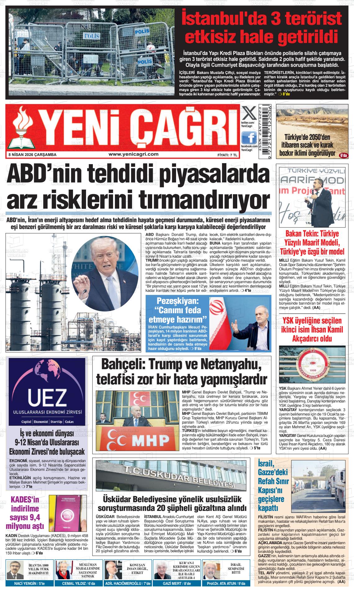 Istanbul Yenicagri 08.04.2026
