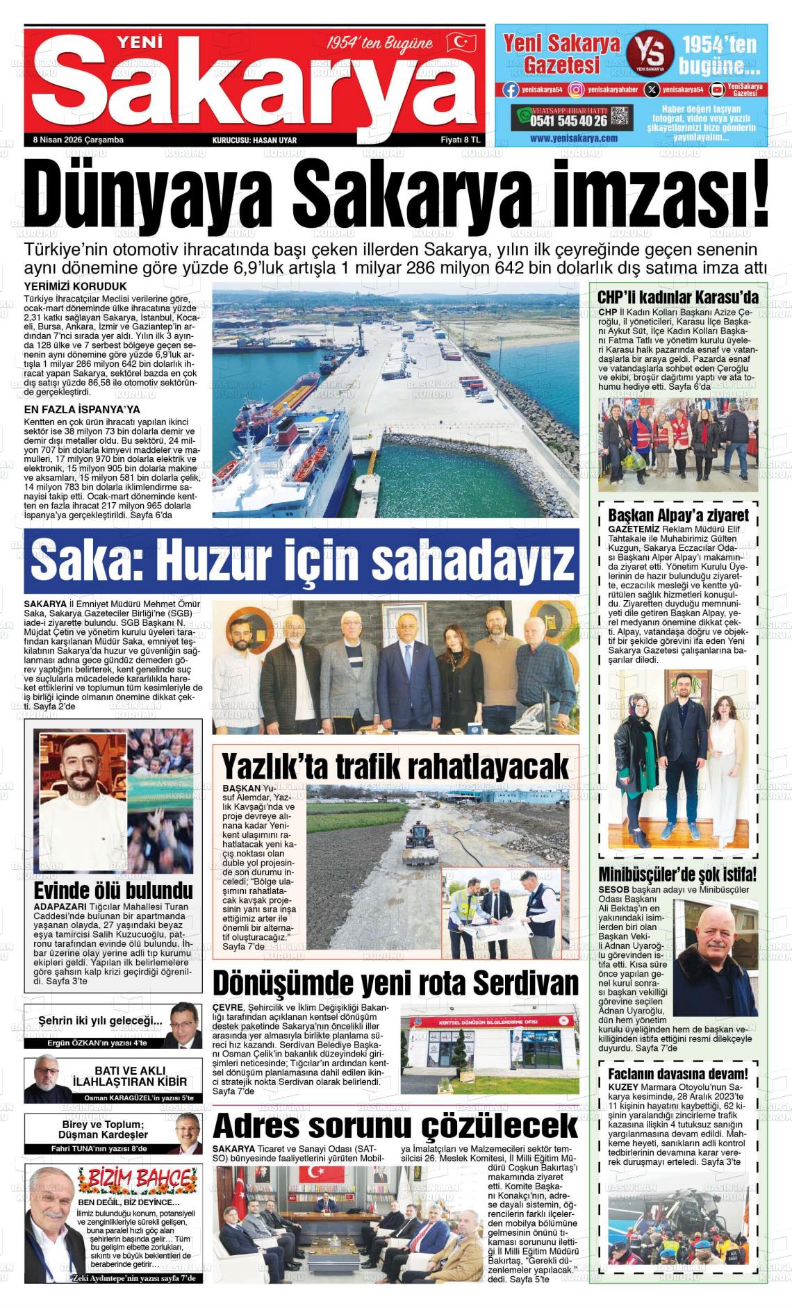 Sakarya Yeni 08.04.2026