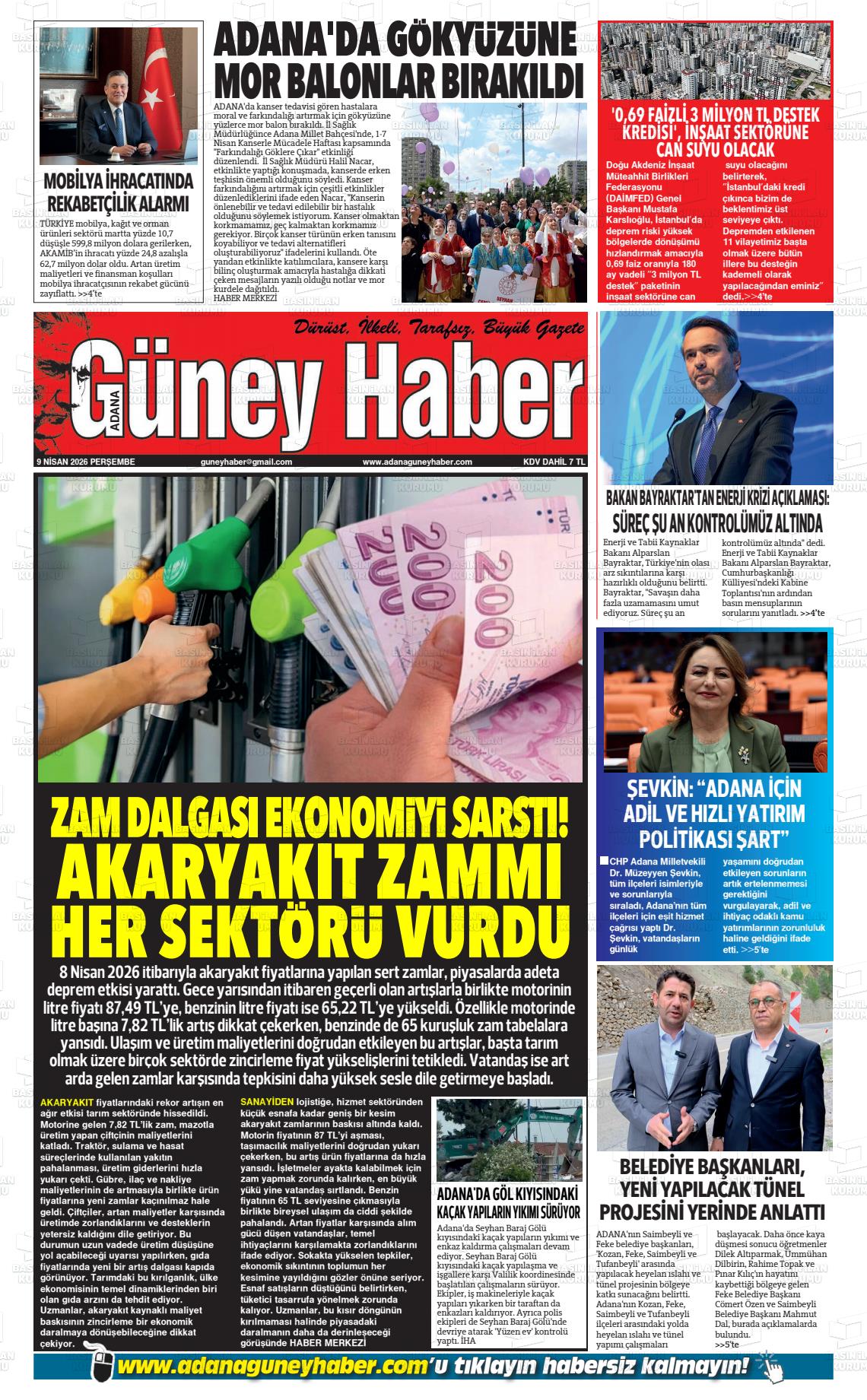 Adana Guneyhaber 09.04.2026