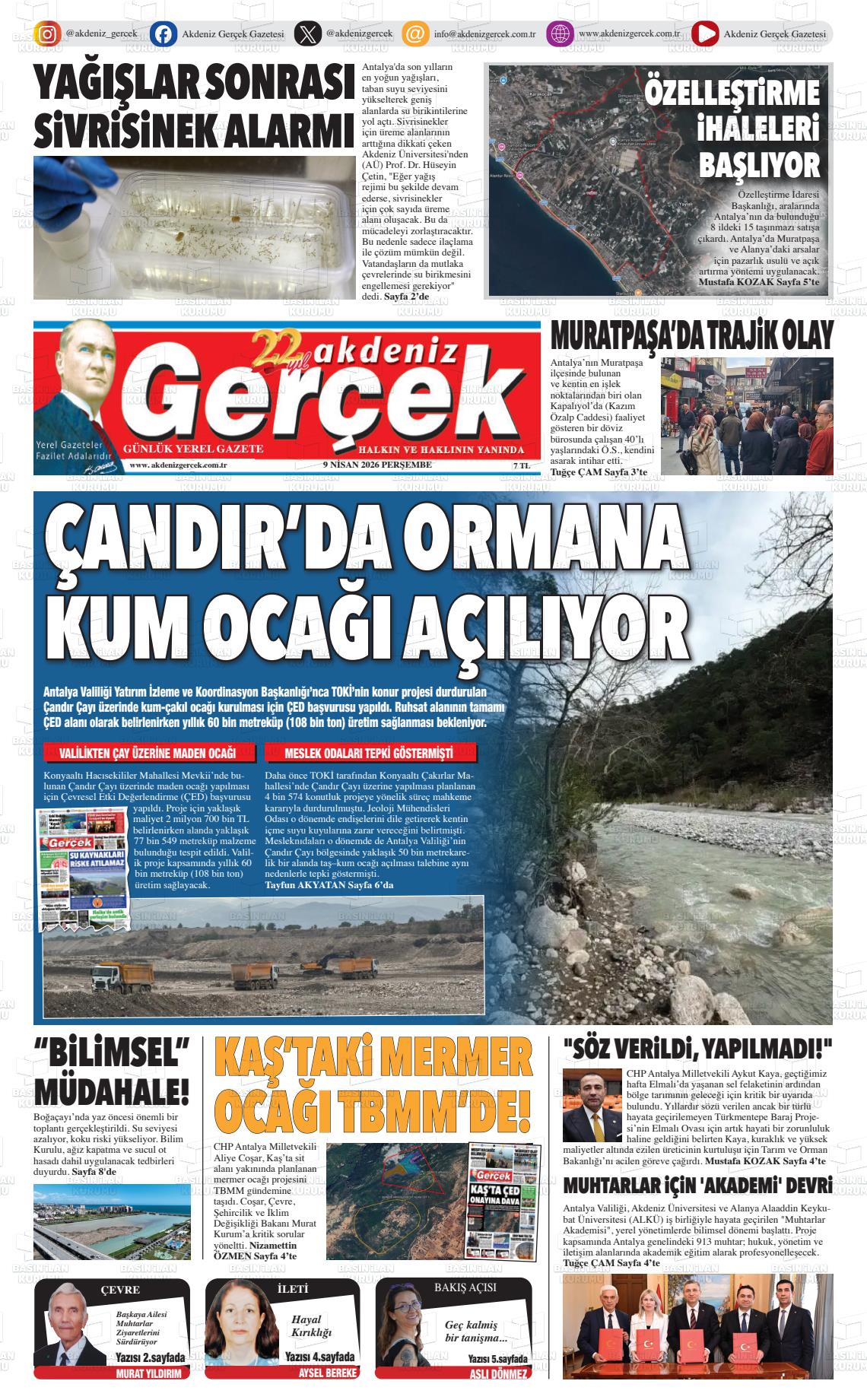 Antalya Akdenizgercek 09.04.2026