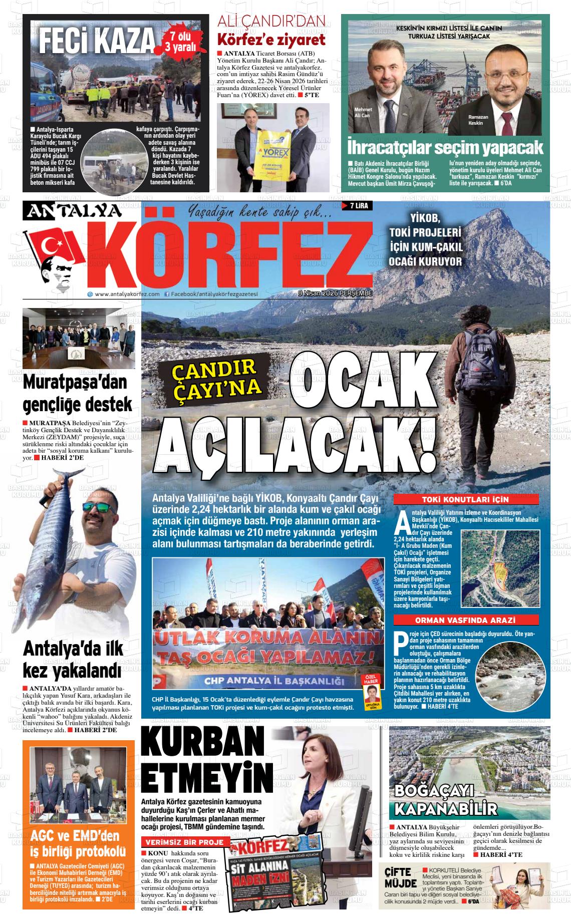 Antalya Korfez 09.04.2026