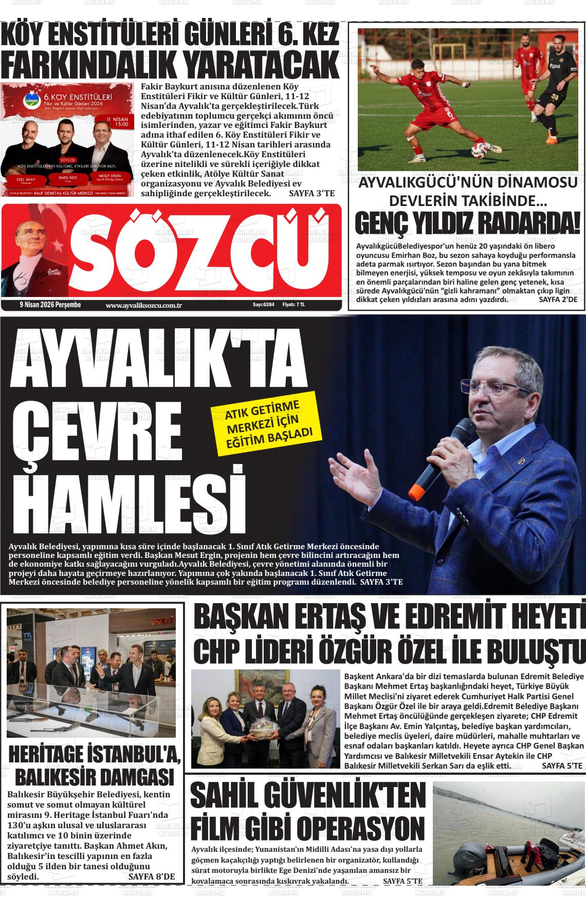 Balikesir Ayvaliksozcu 09.04.2026