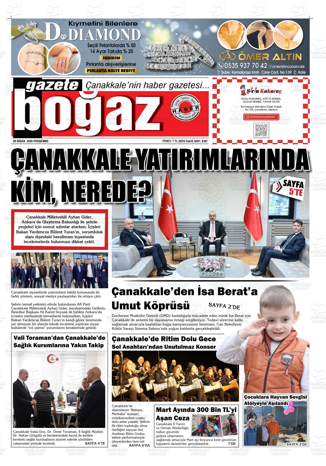 Canakkale Bogaz 09.04.2026