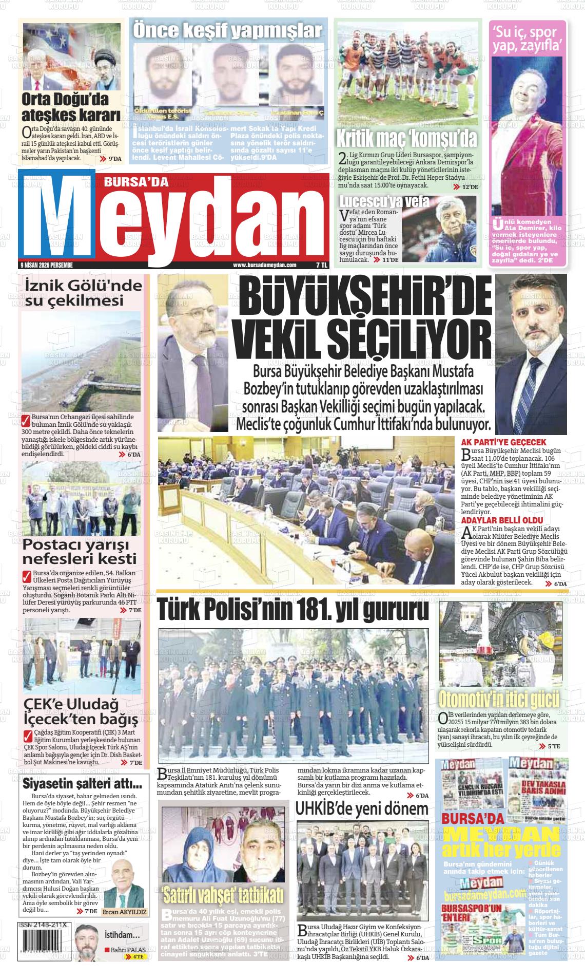 Bursa Dameydan 09.04.2026