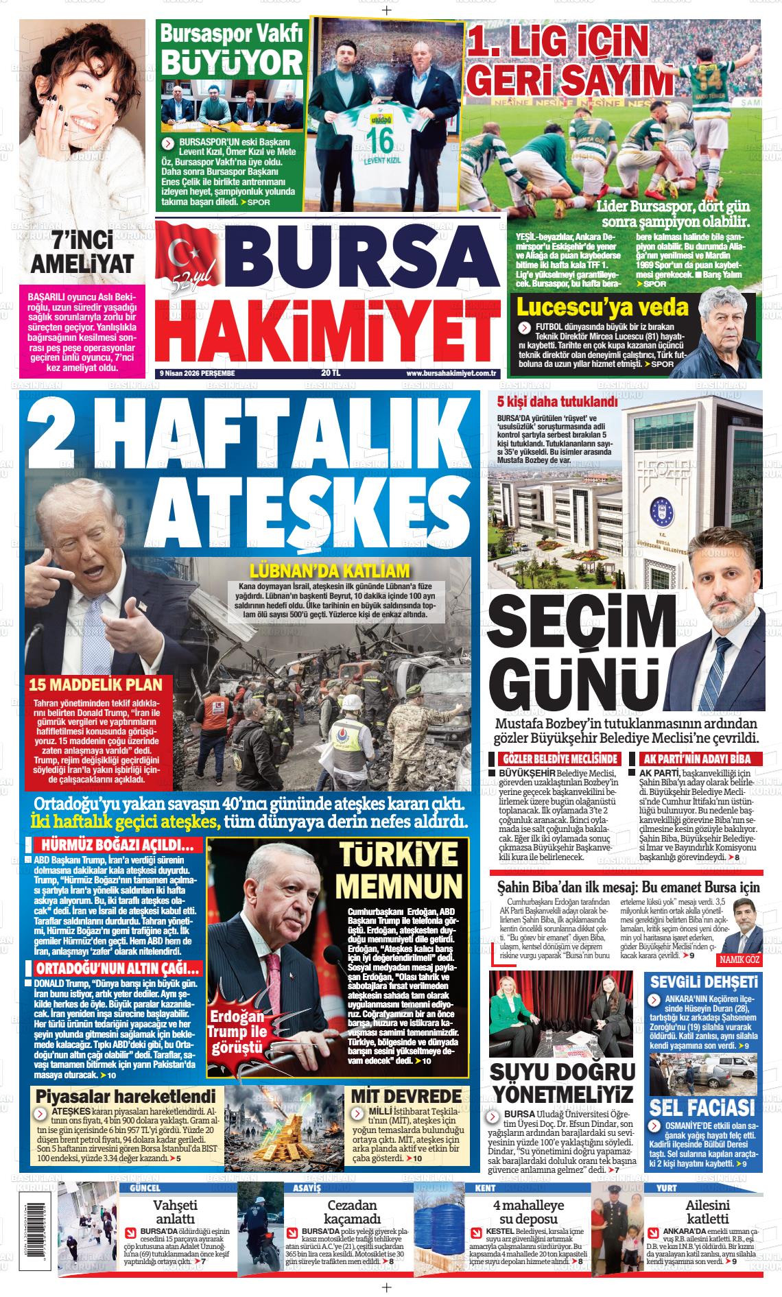 Bursa Hakimiyet 09.04.2026