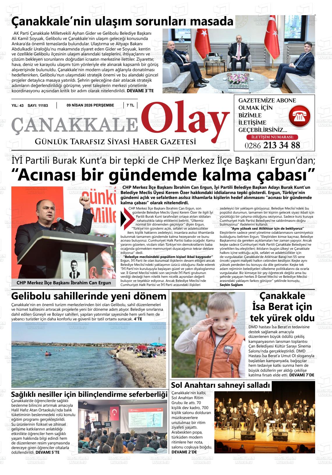 Canakkale Olay 09.04.2026
