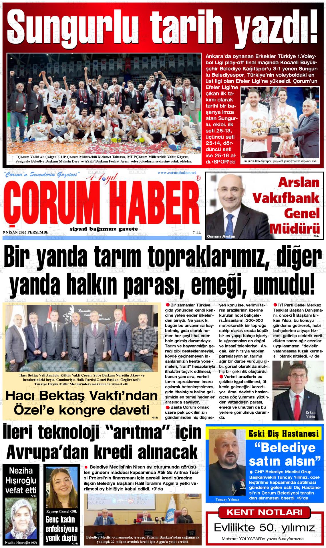 Corum Haber 09.04.2026