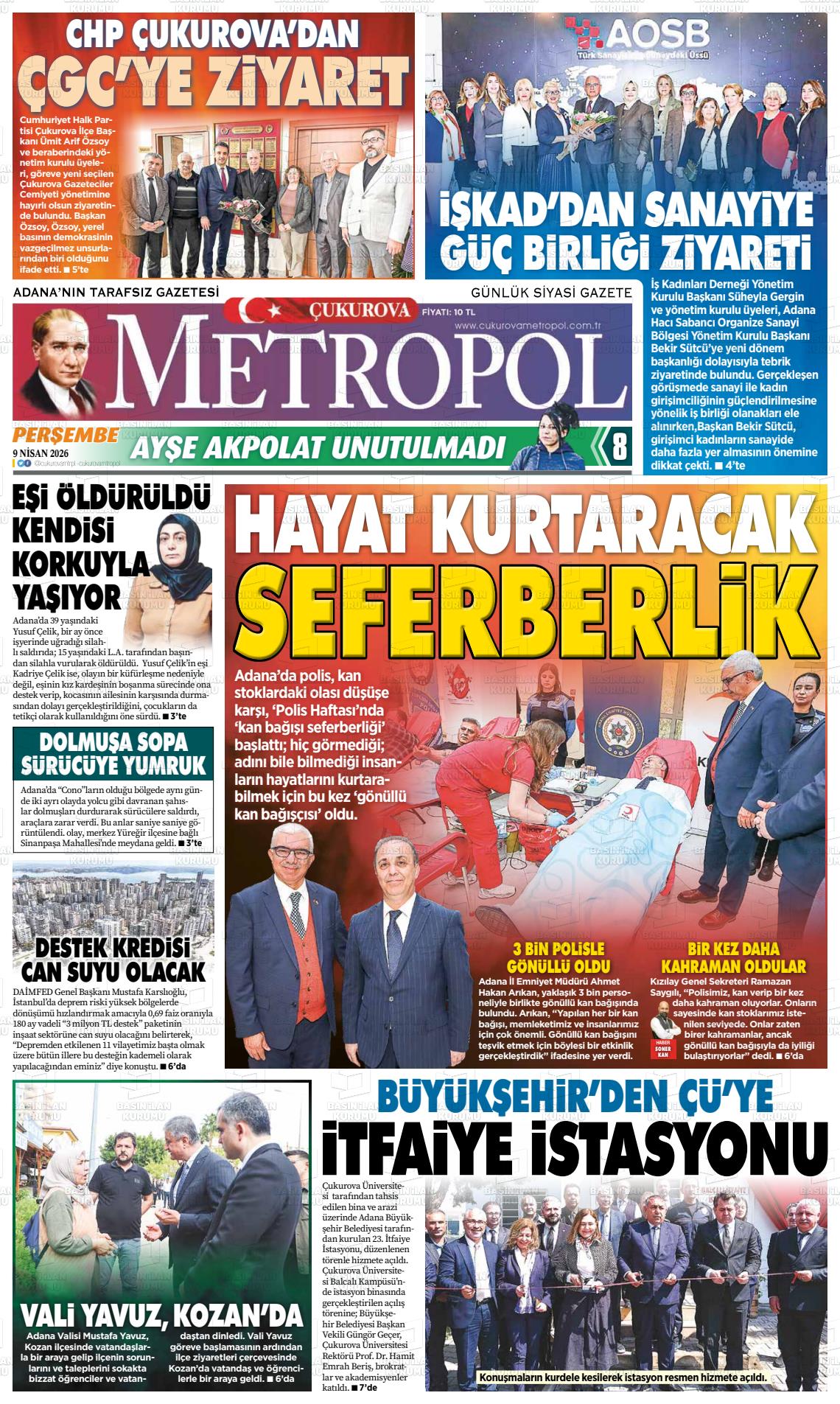 Adana Cukurovametropol 09.04.2026