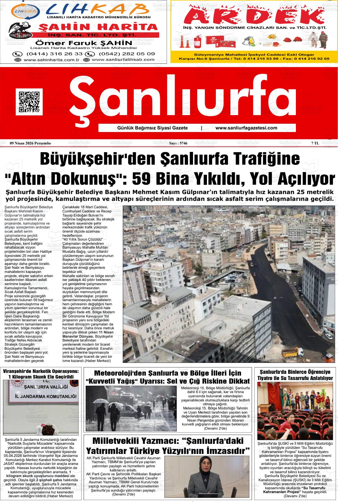 Sanliurfa Dunyadaveturkiyede 09.04.2026