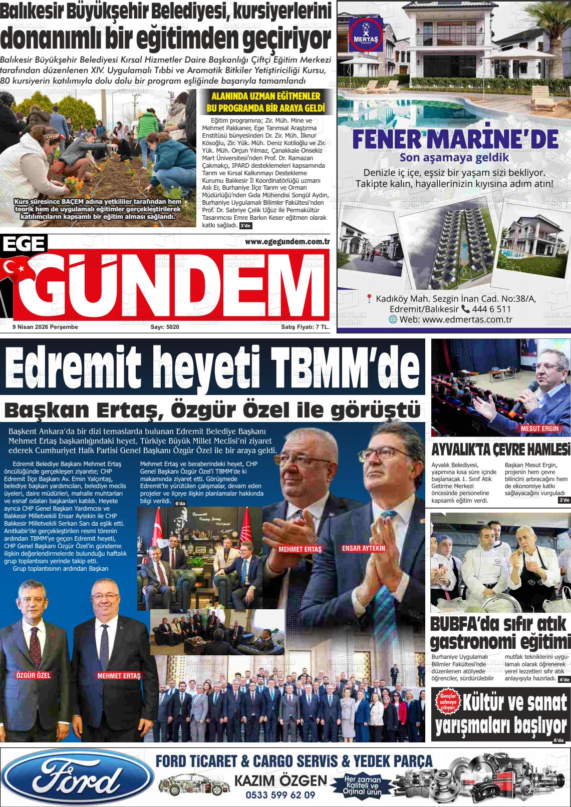 Balikesir Egegundem 09.04.2026