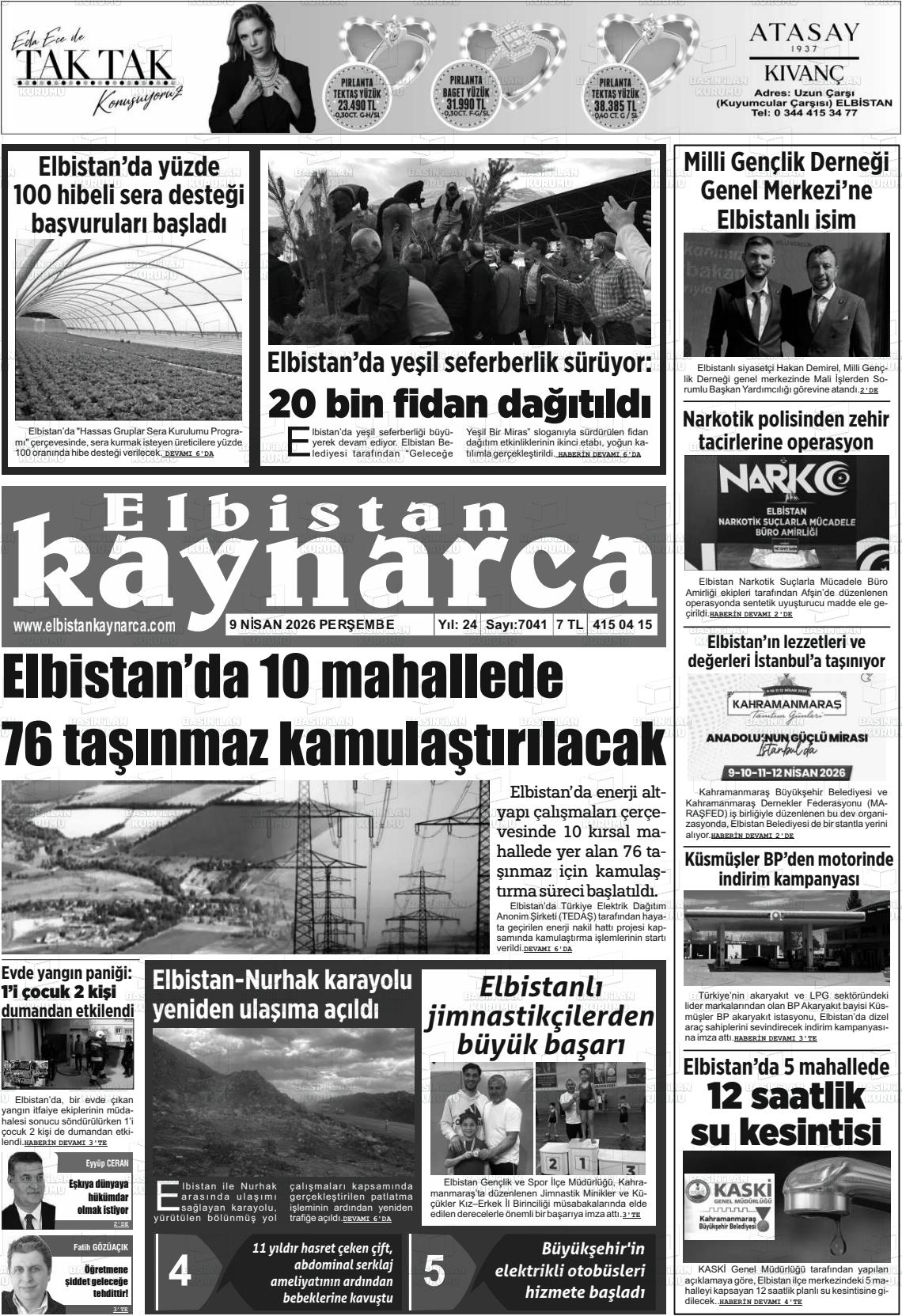 Kahramanmaras Elbistankaynarca 09.04.2026