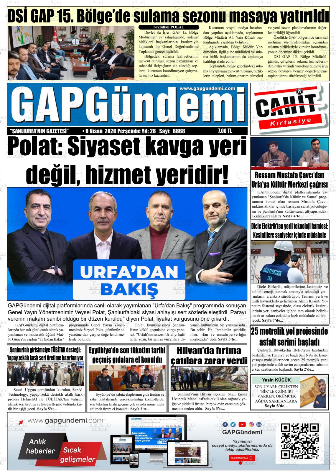 Sanliurfa Gapgundemi 09.04.2026
