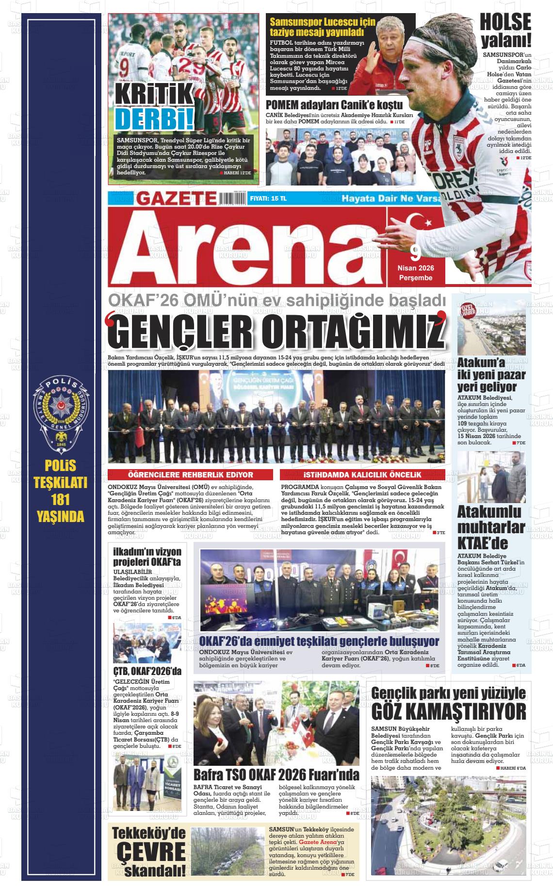 Samsun Gazetearena 09.04.2026