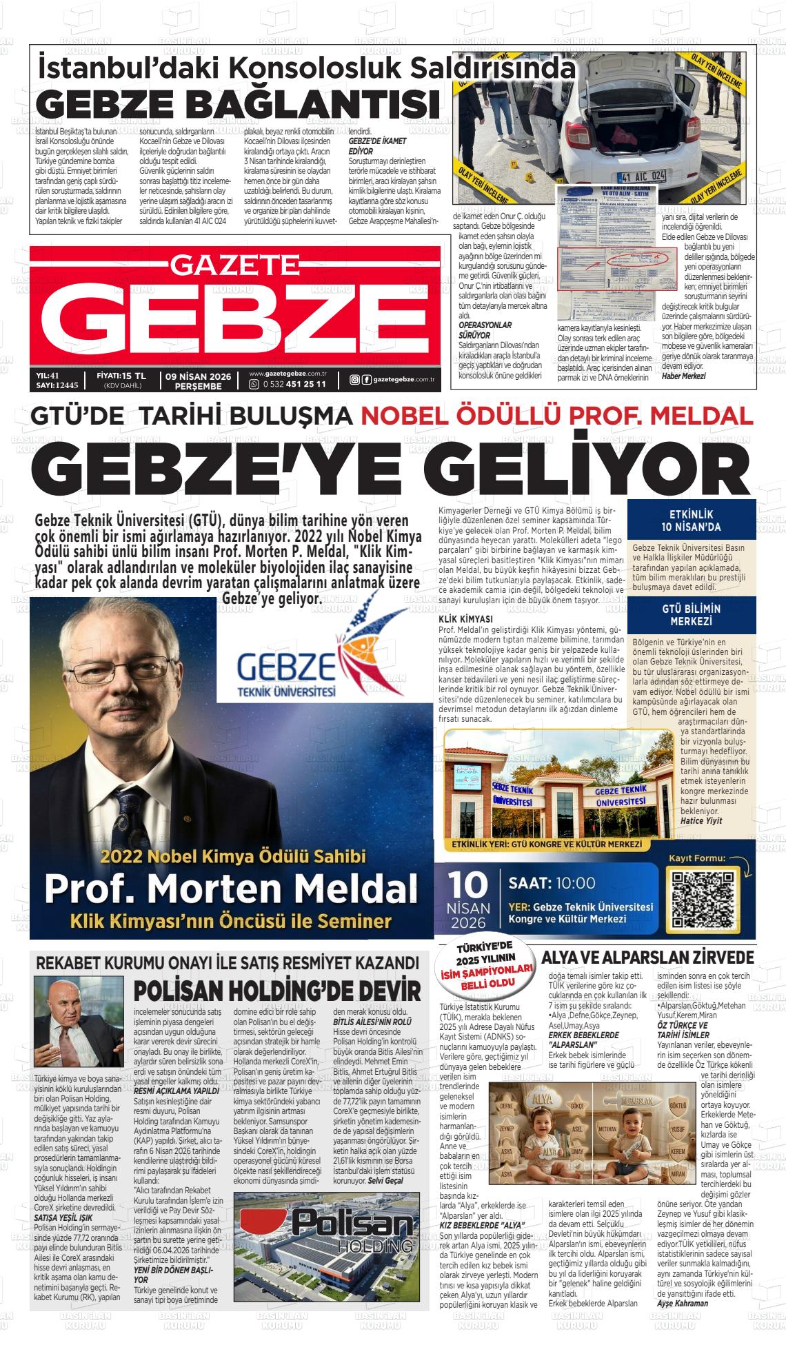Kocaeli Gebze 09.04.2026