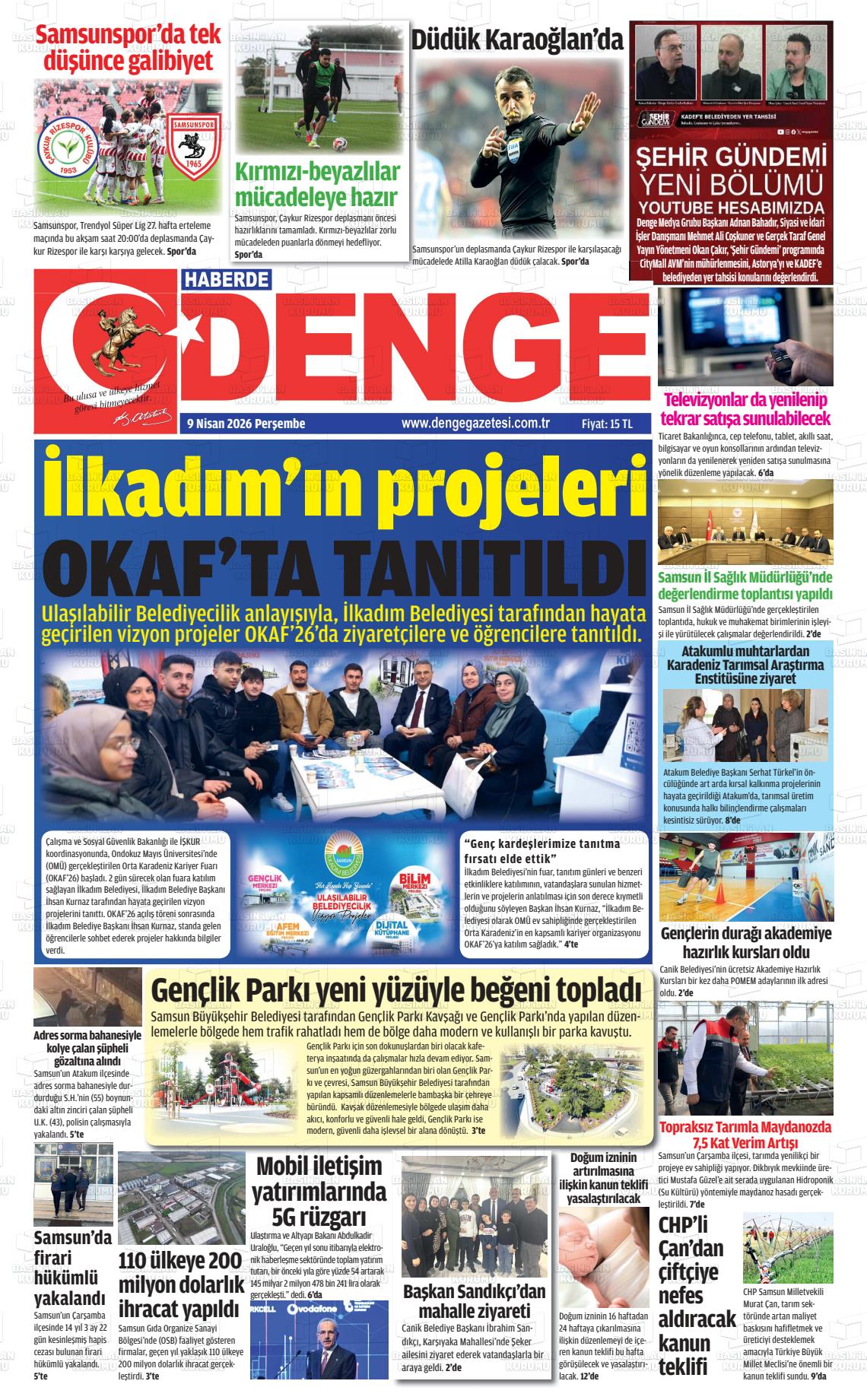 Samsun Haberdedenge 09.04.2026