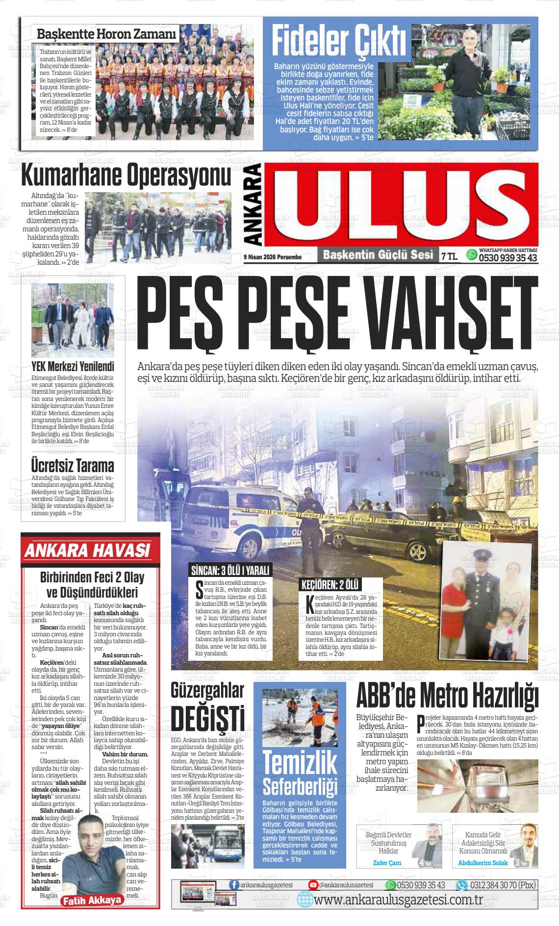 Ankara Habervaktim 09.04.2026