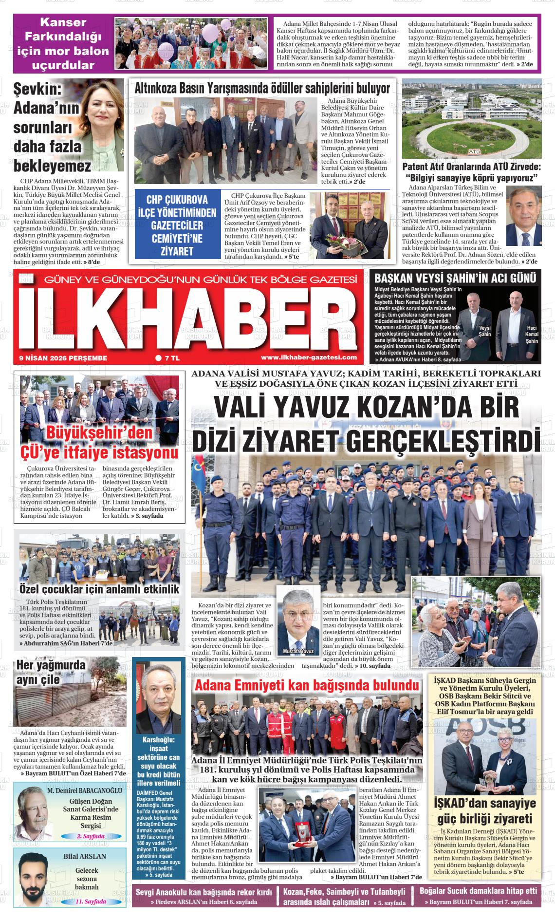 Adana Ilkhaber 09.04.2026