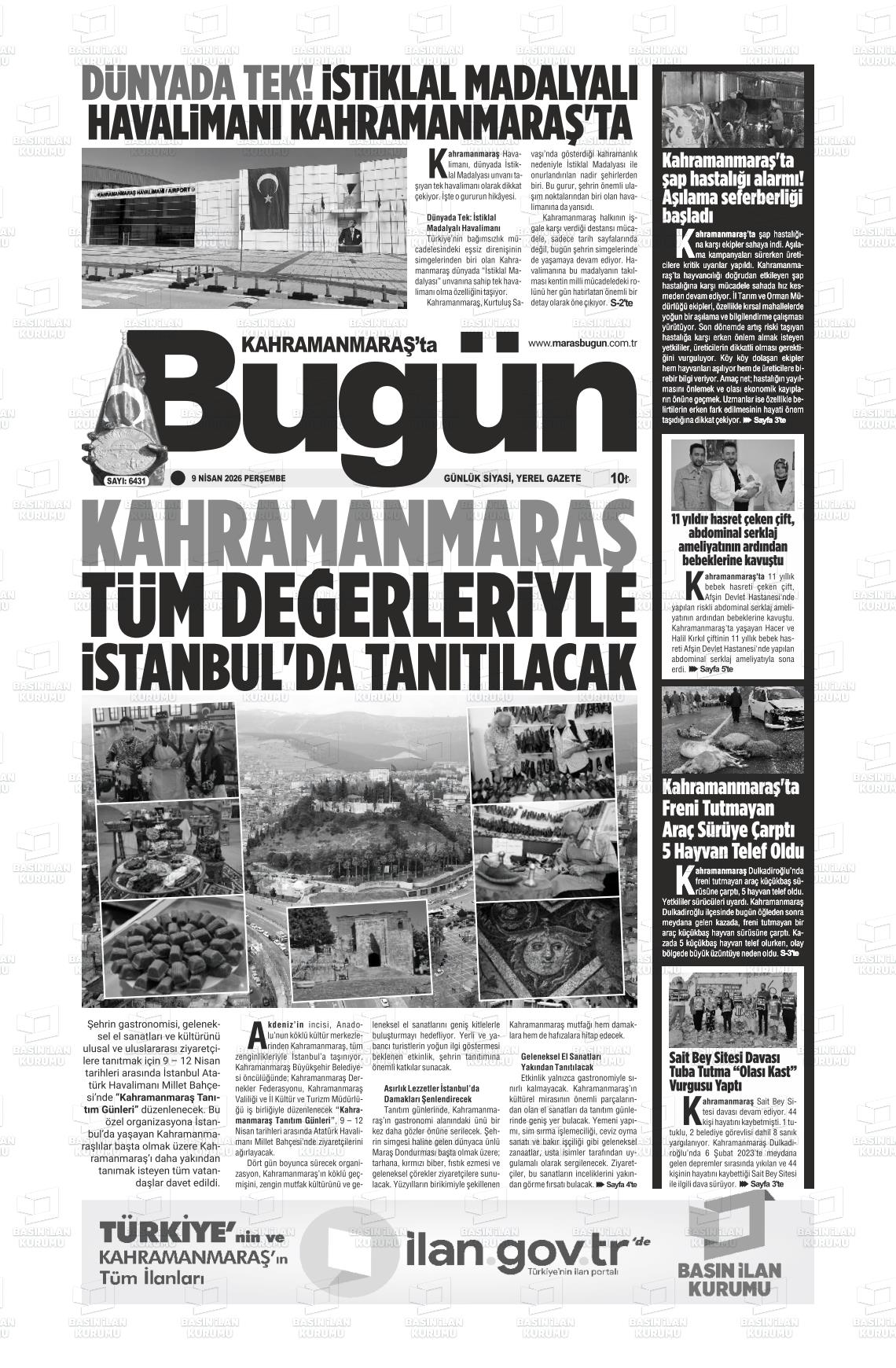 Kahramanmaras Tabugun 09.04.2026