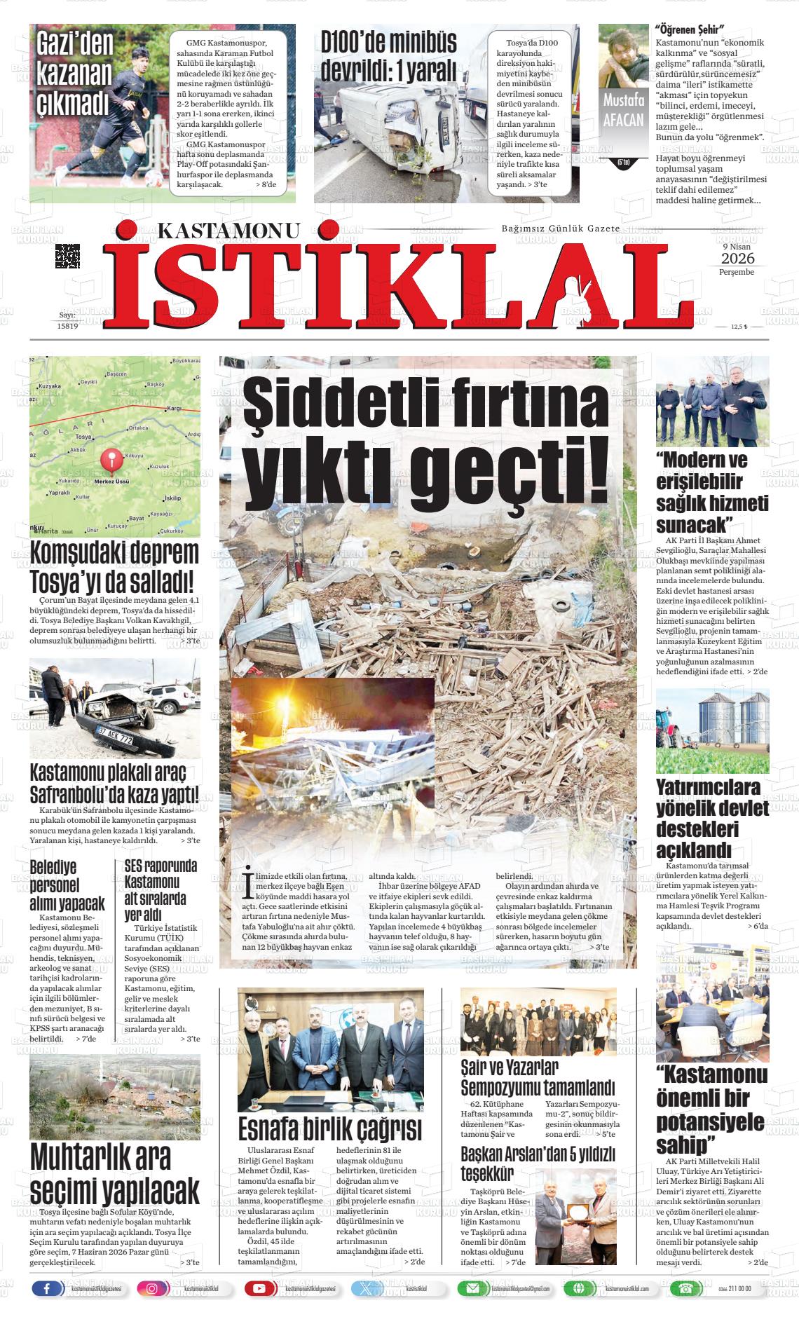 Kastamonu 09.04.2026