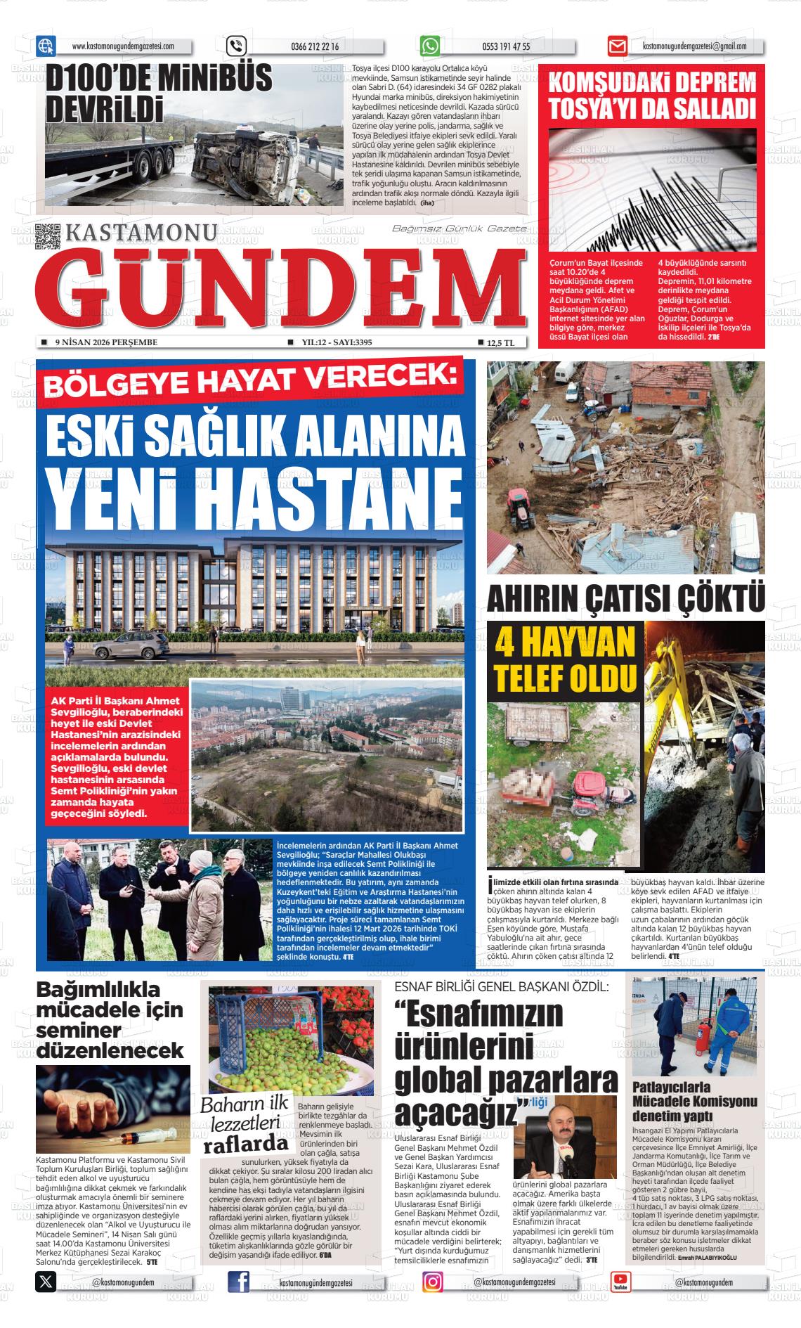 Kastamonu Gundem 09.04.2026