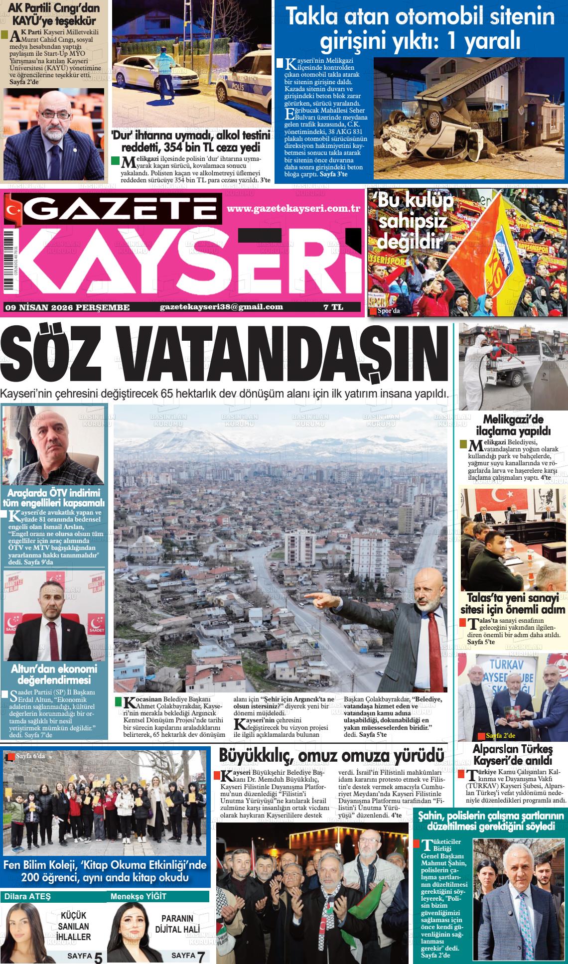 Kayseri Haber 38 09.04.2026