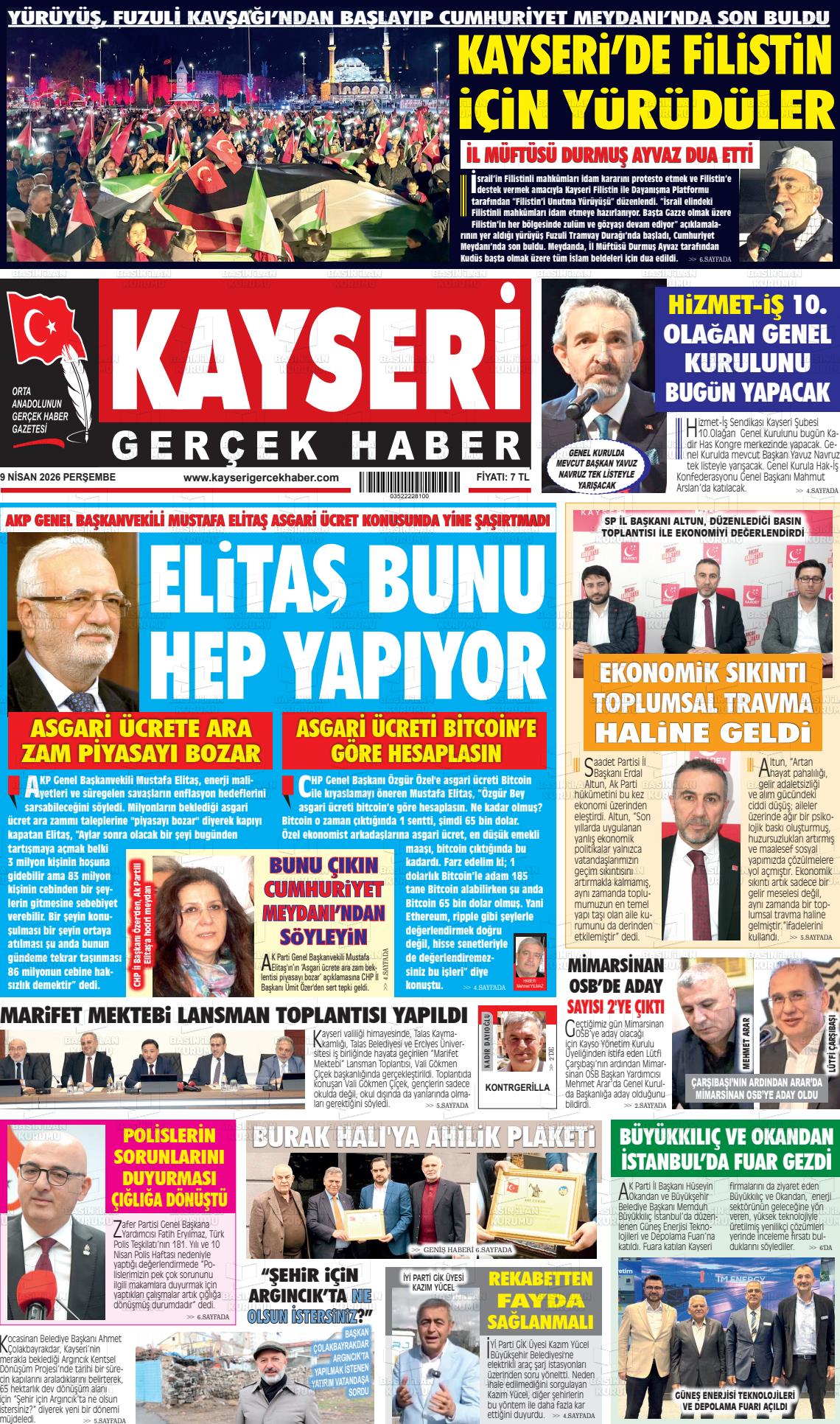 Kayseri Starhaber 09.04.2026