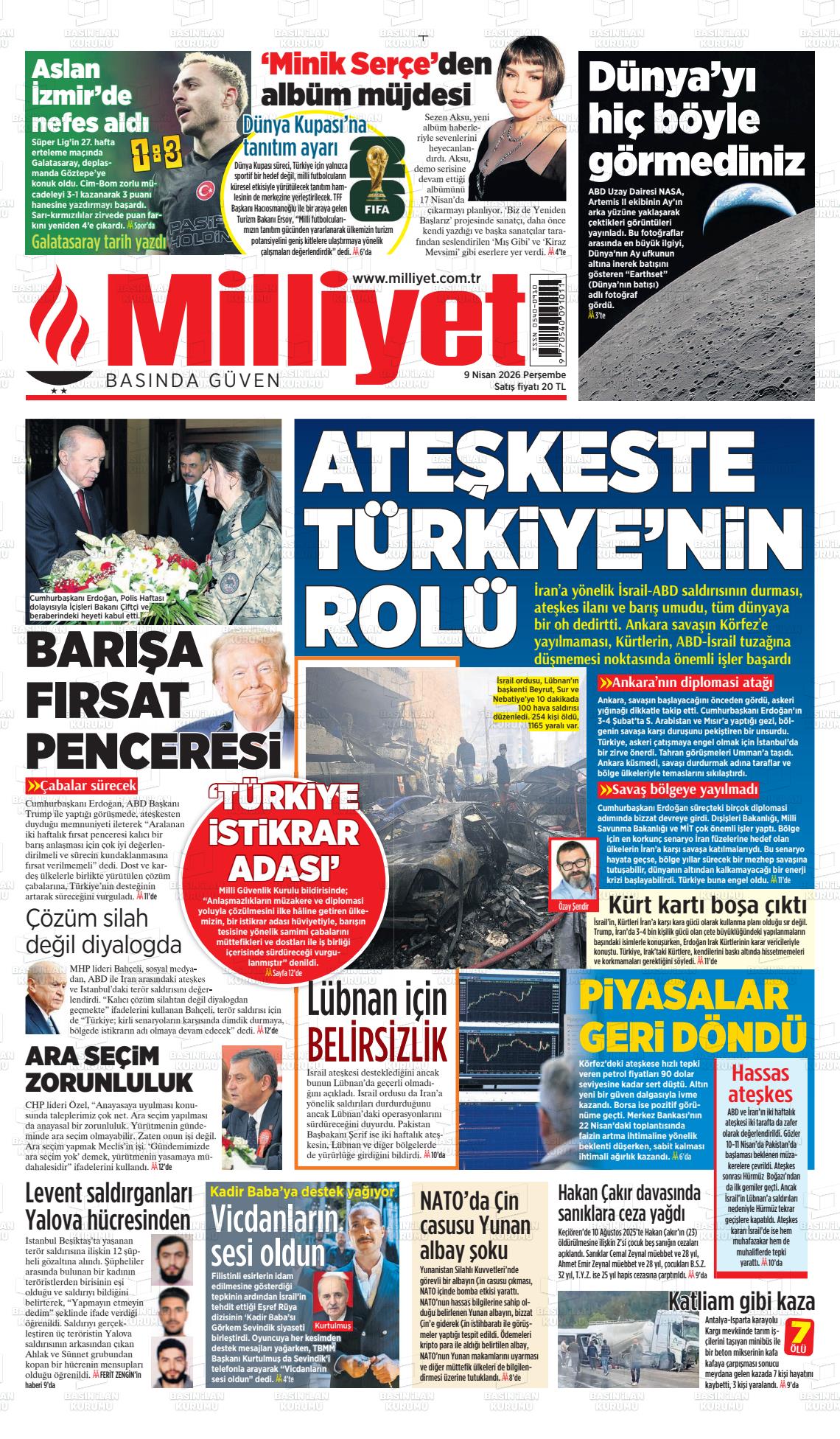 Milliyet Gazetesi 09.04.2026