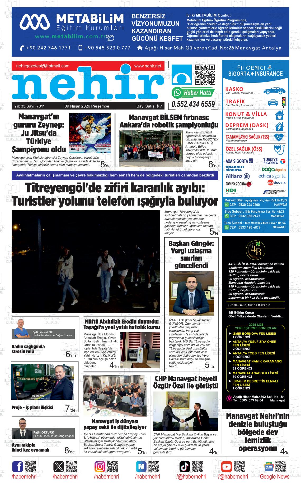 Antalya Nehir 09.04.2026