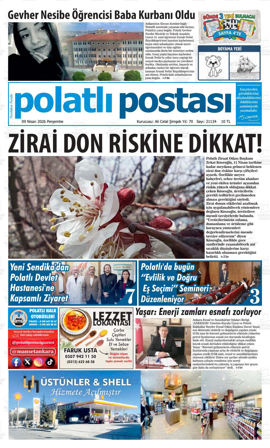 Ankara Polatlipostasi 09.04.2026