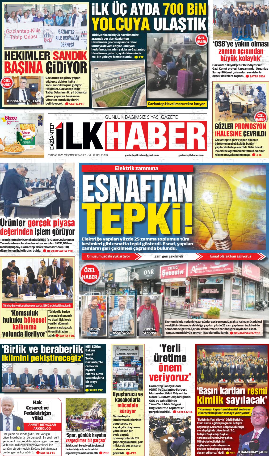 Sabah(gaziantep) 09.04.2026