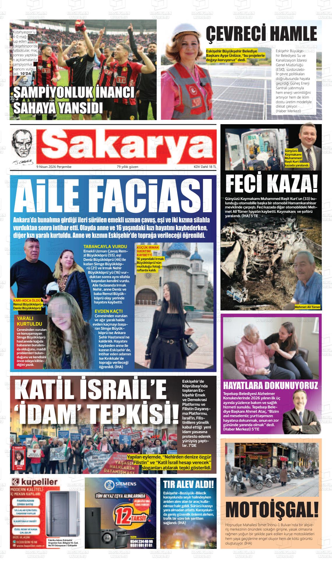 Eskisehir Sakarya 09.04.2026