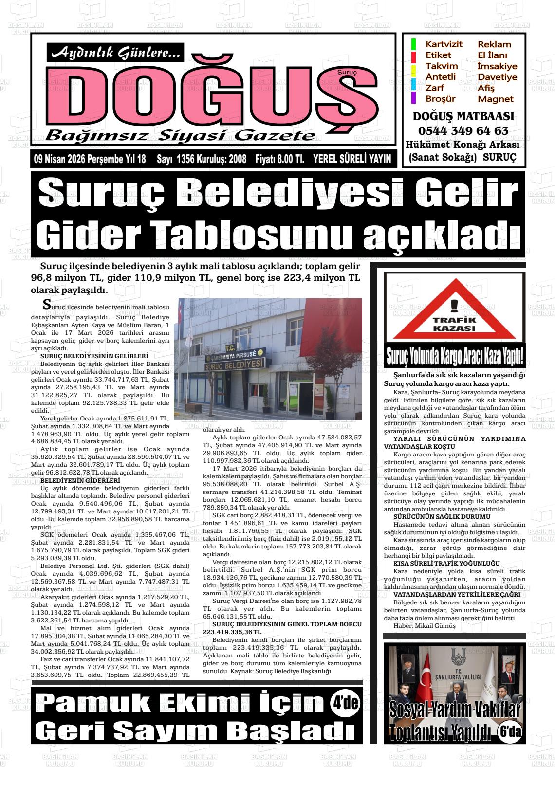 Sanliurfa Surucdogus 09.04.2026