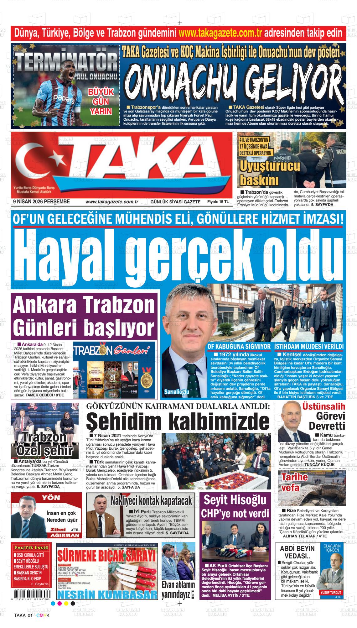 Trabzon Taka 09.04.2026