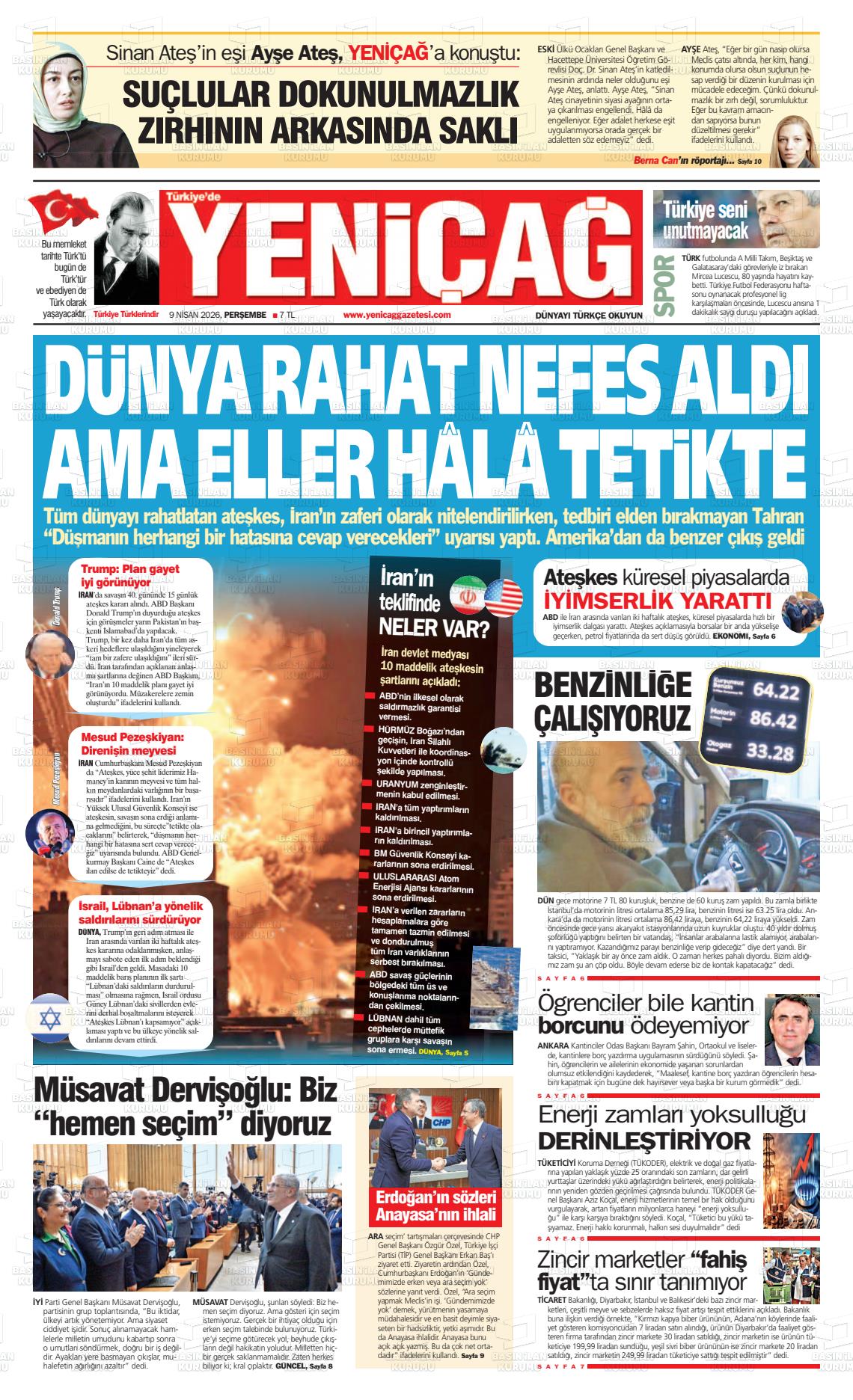 Istanbul Turkiyedeyenicag 09.04.2026