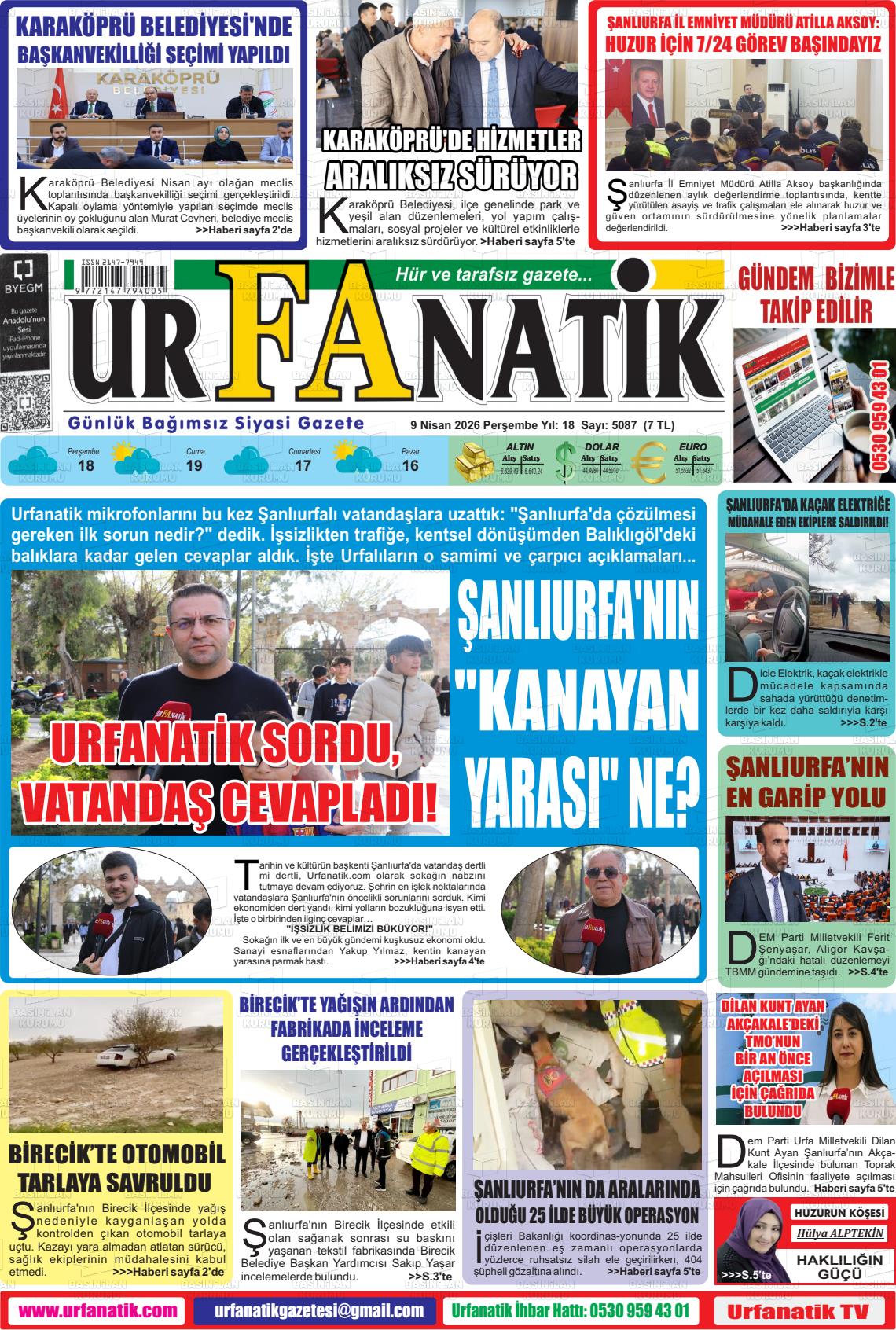 Sanliurfa Urfanatik 09.04.2026