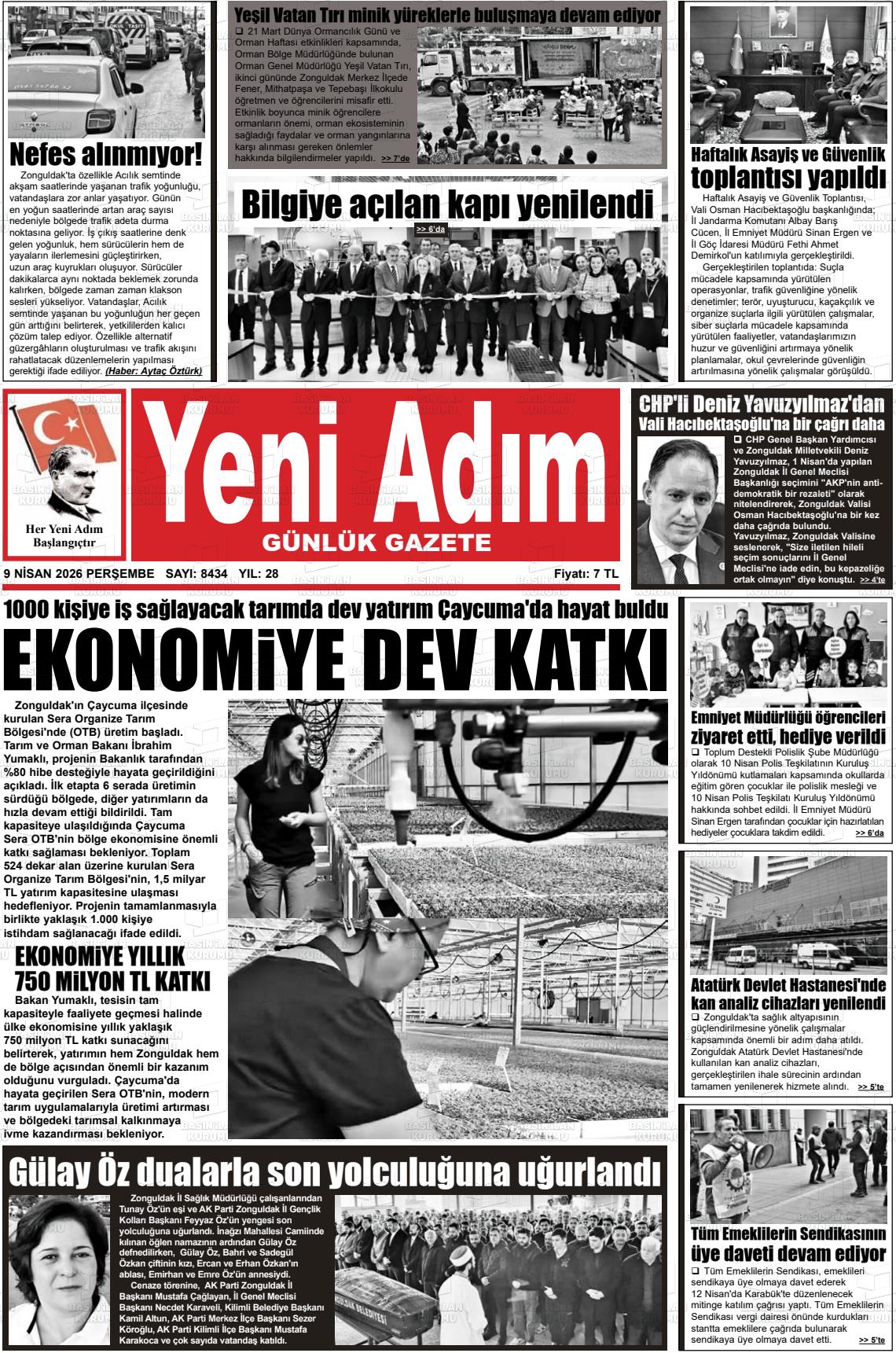 Zonguldak Yeniadim 09.04.2026