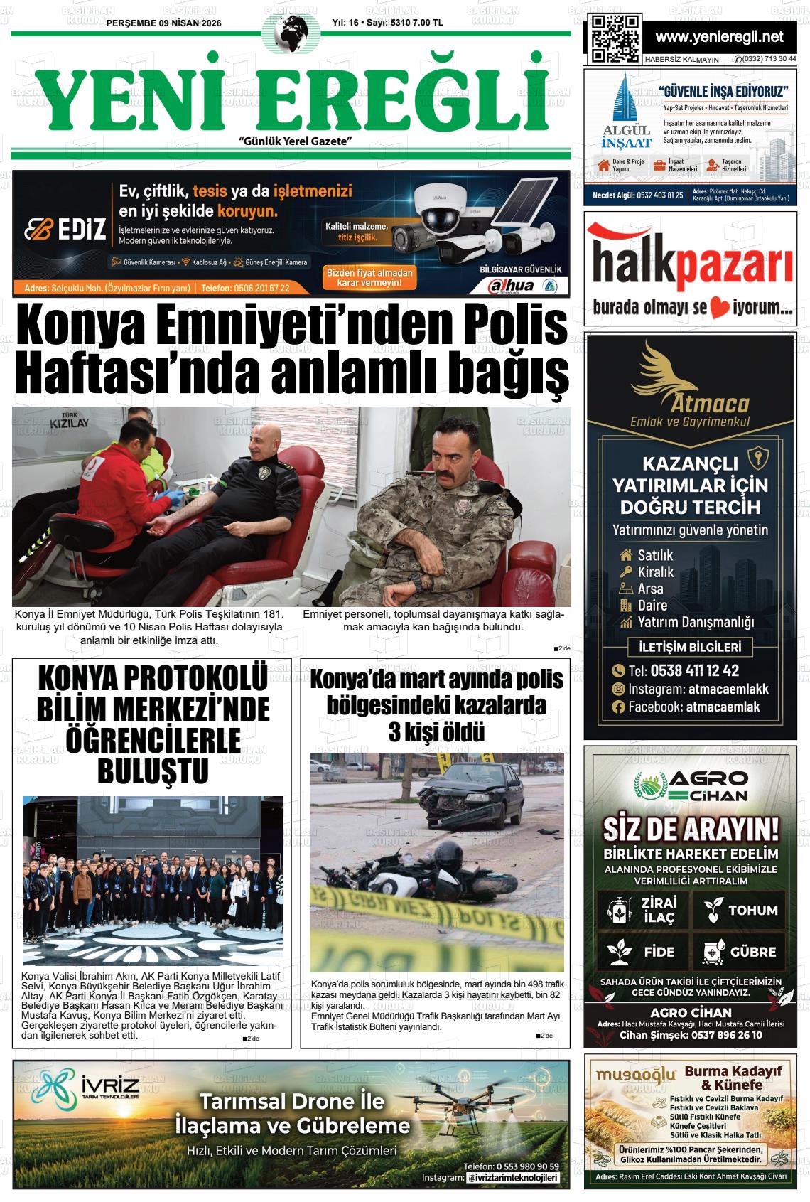 Konya Yenieregli 09.04.2026