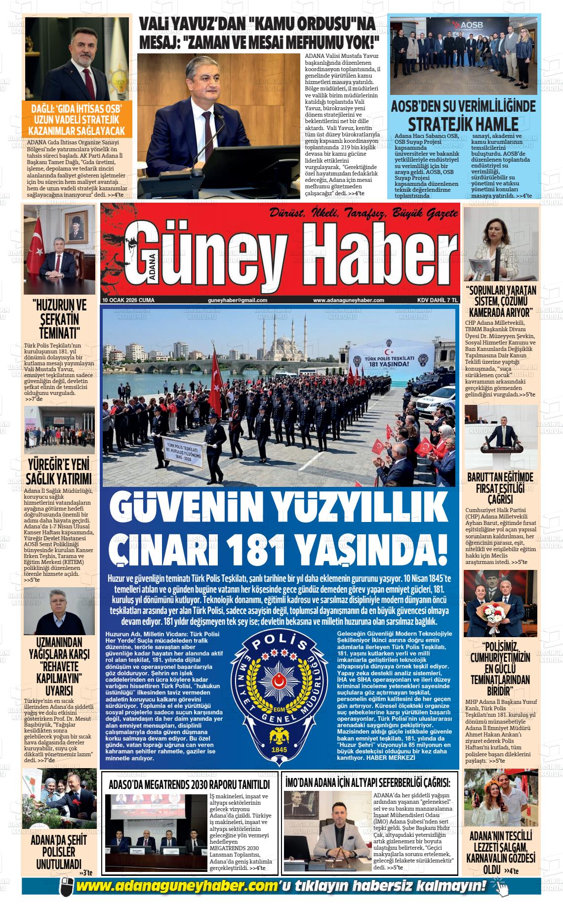 Adana Guneyhaber 10.04.2026