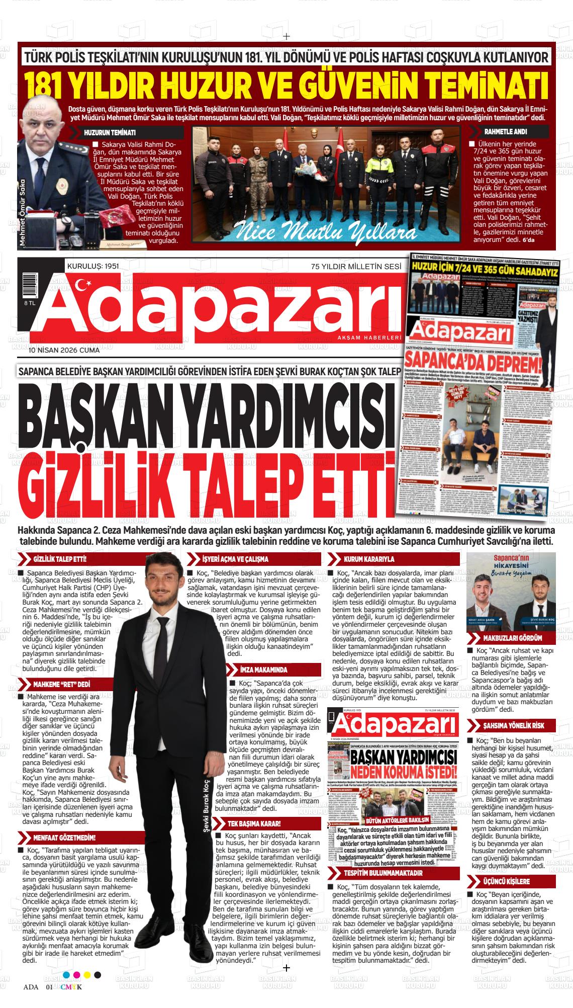 Sakarya Adapazariaksamhaberleri 10.04.2026