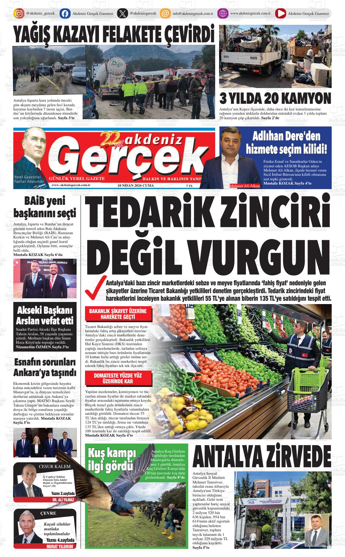 Antalya Akdenizgercek 10.04.2026