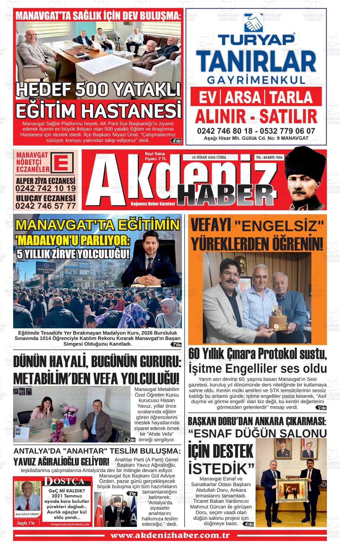Antalya Akdenizhaber 10.04.2026