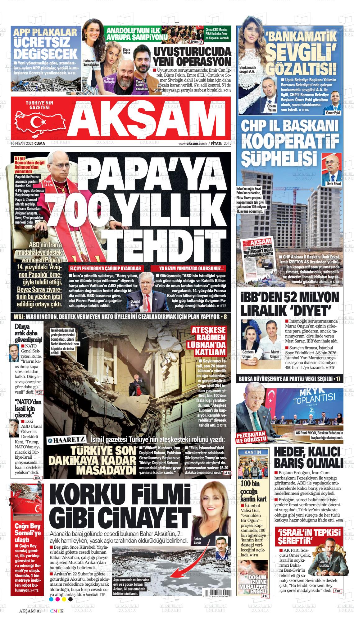 Akşam Gazetesi 10.04.2026