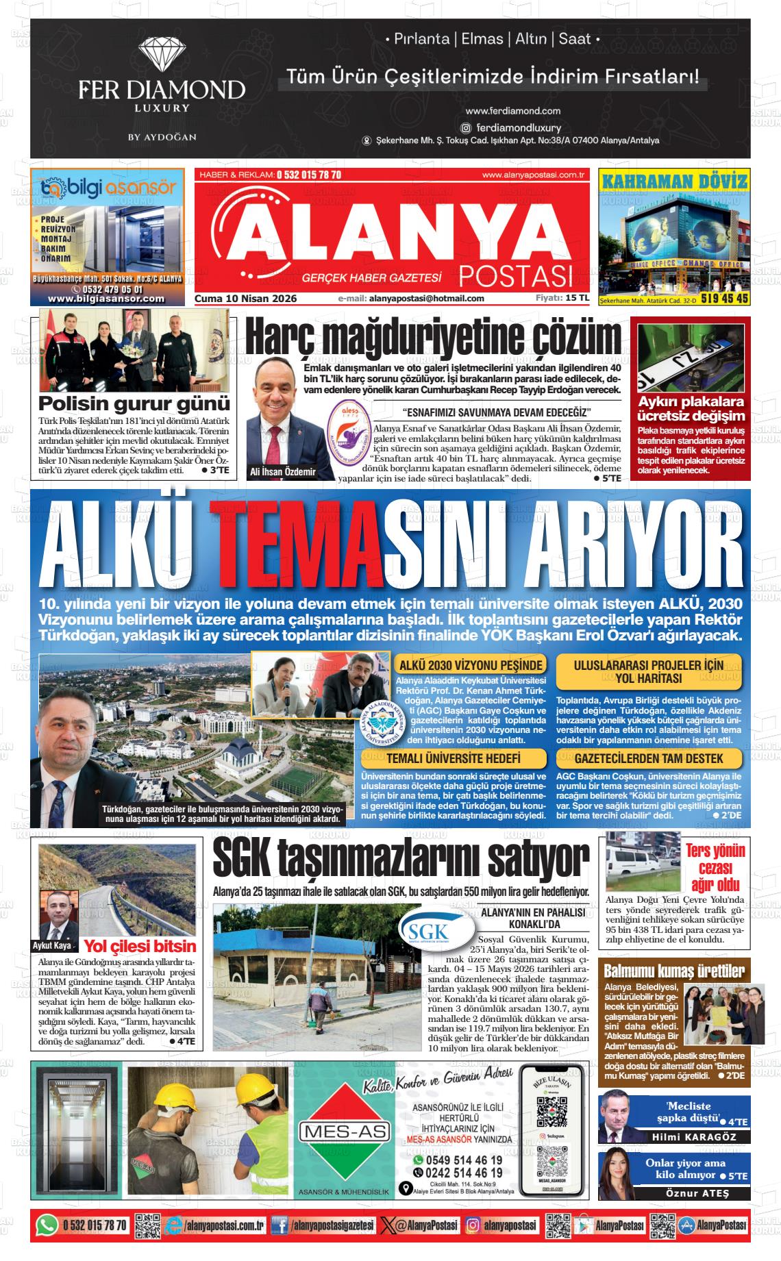 Antalya Alanyapostasi 10.04.2026