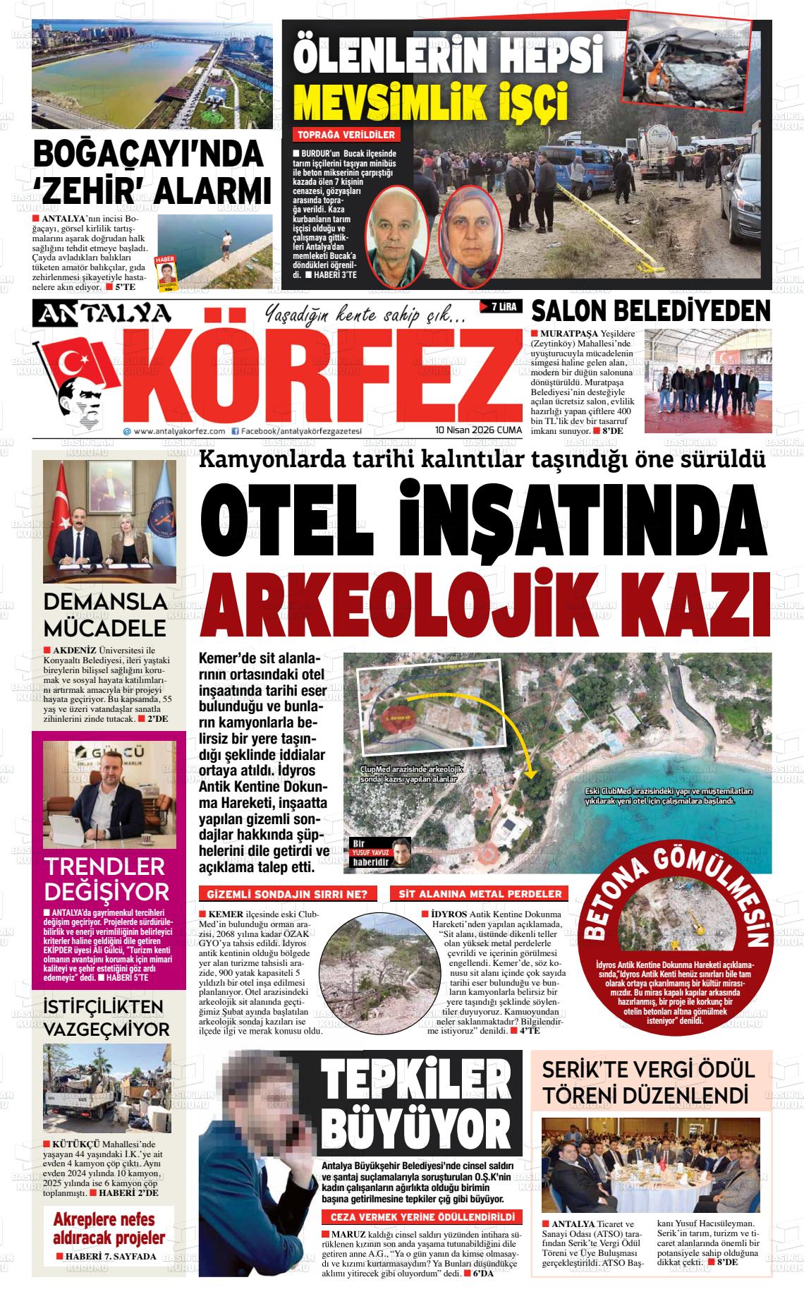 Antalya Korfez 10.04.2026