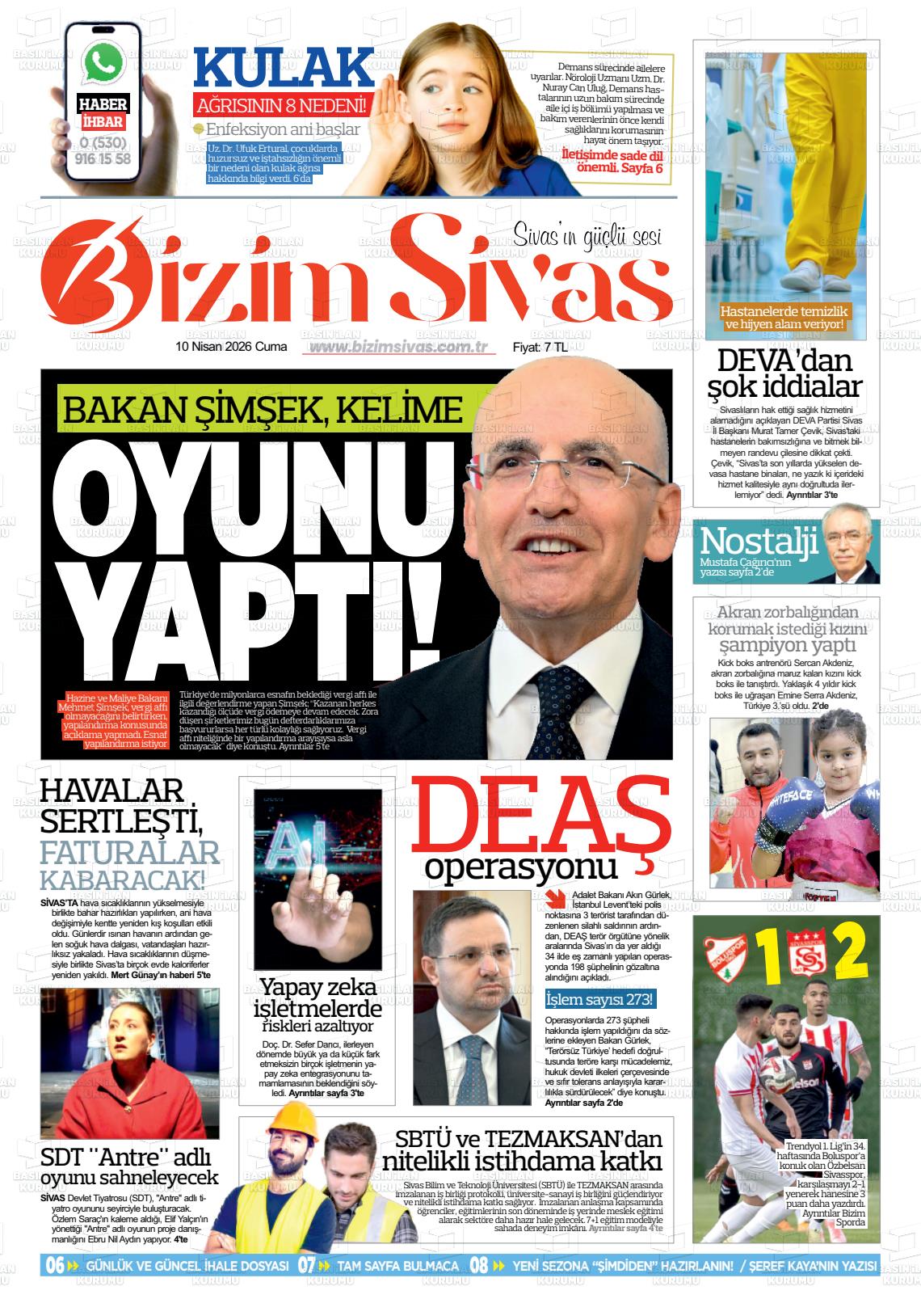 Sivas Bizim 10.04.2026