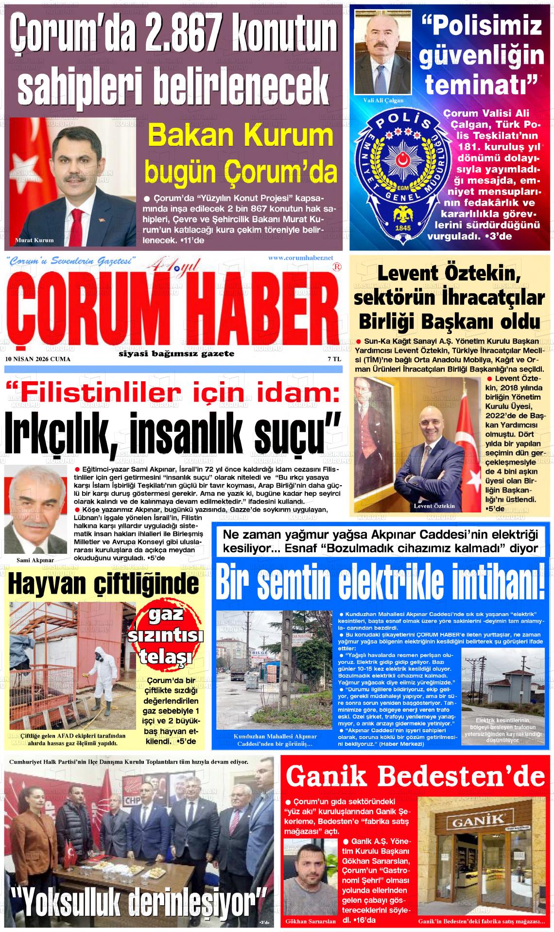 Corum Haber 10.04.2026