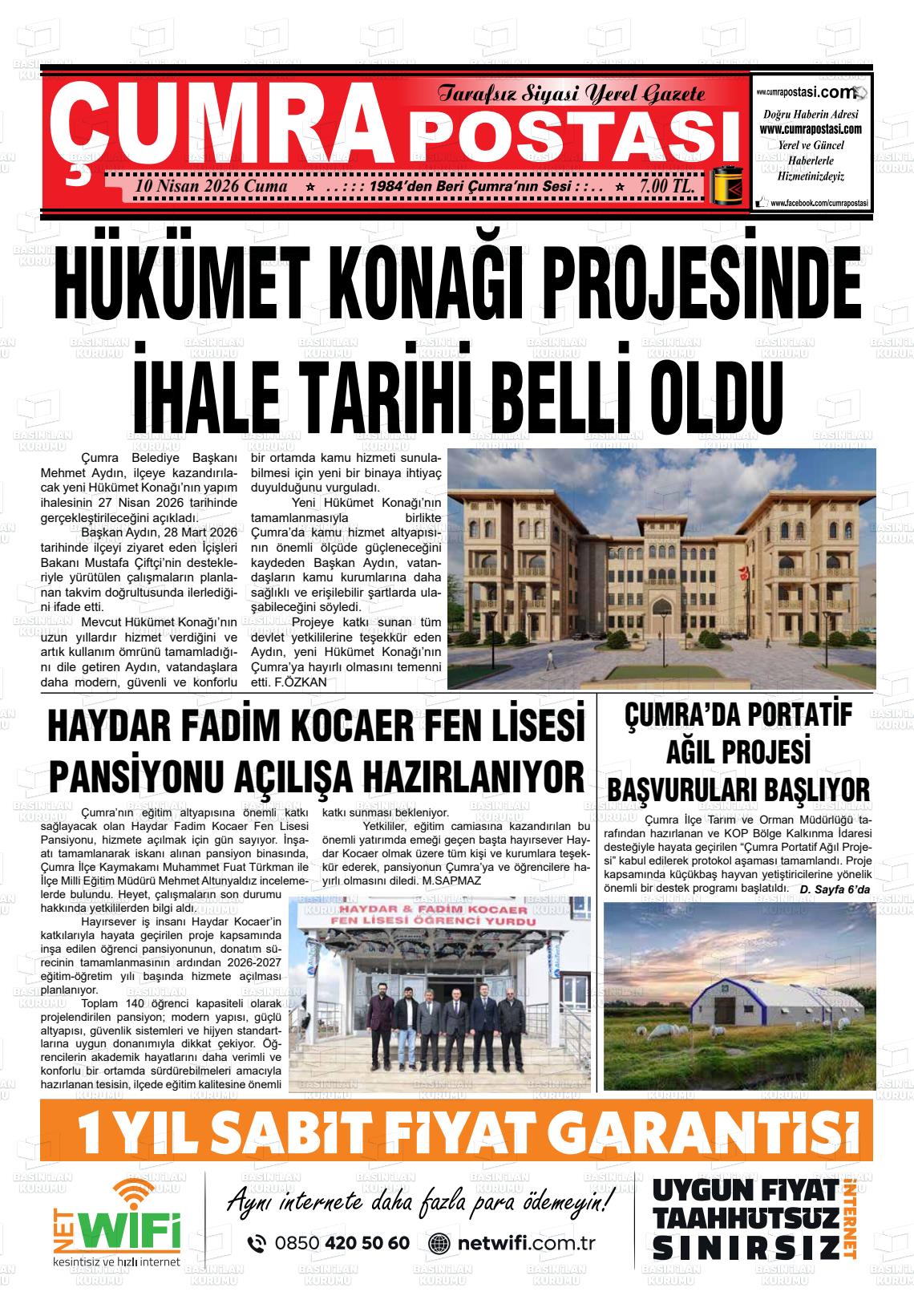 Konya Cumrapostasi 10.04.2026