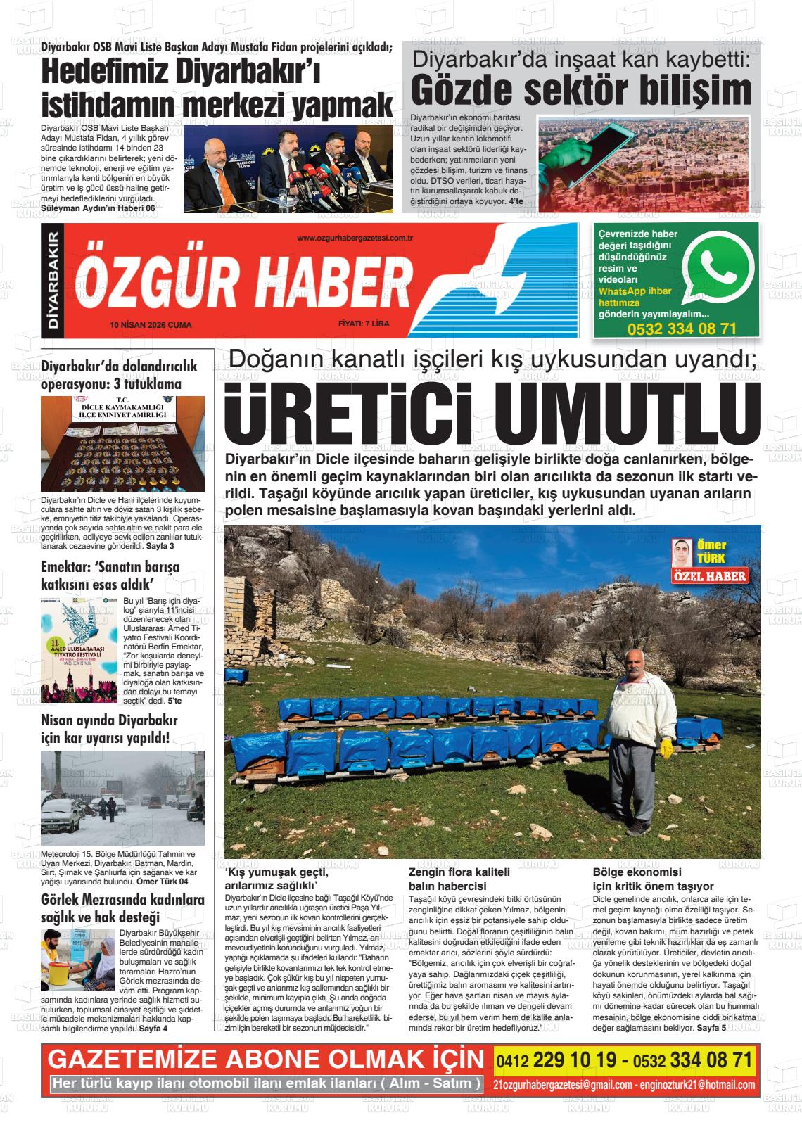 Diyarbakir Ozgurhaber 10.04.2026