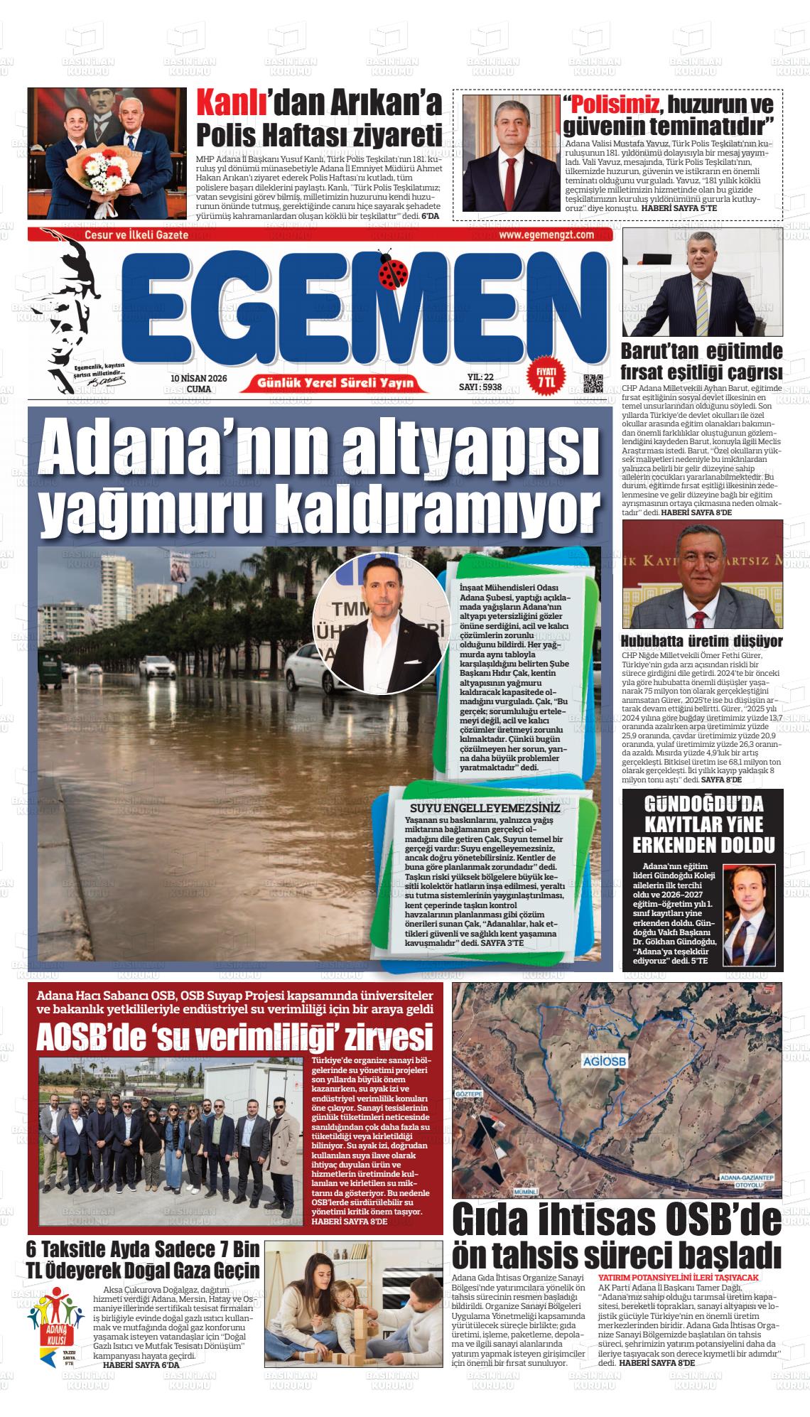 Adana Egemen 10.04.2026