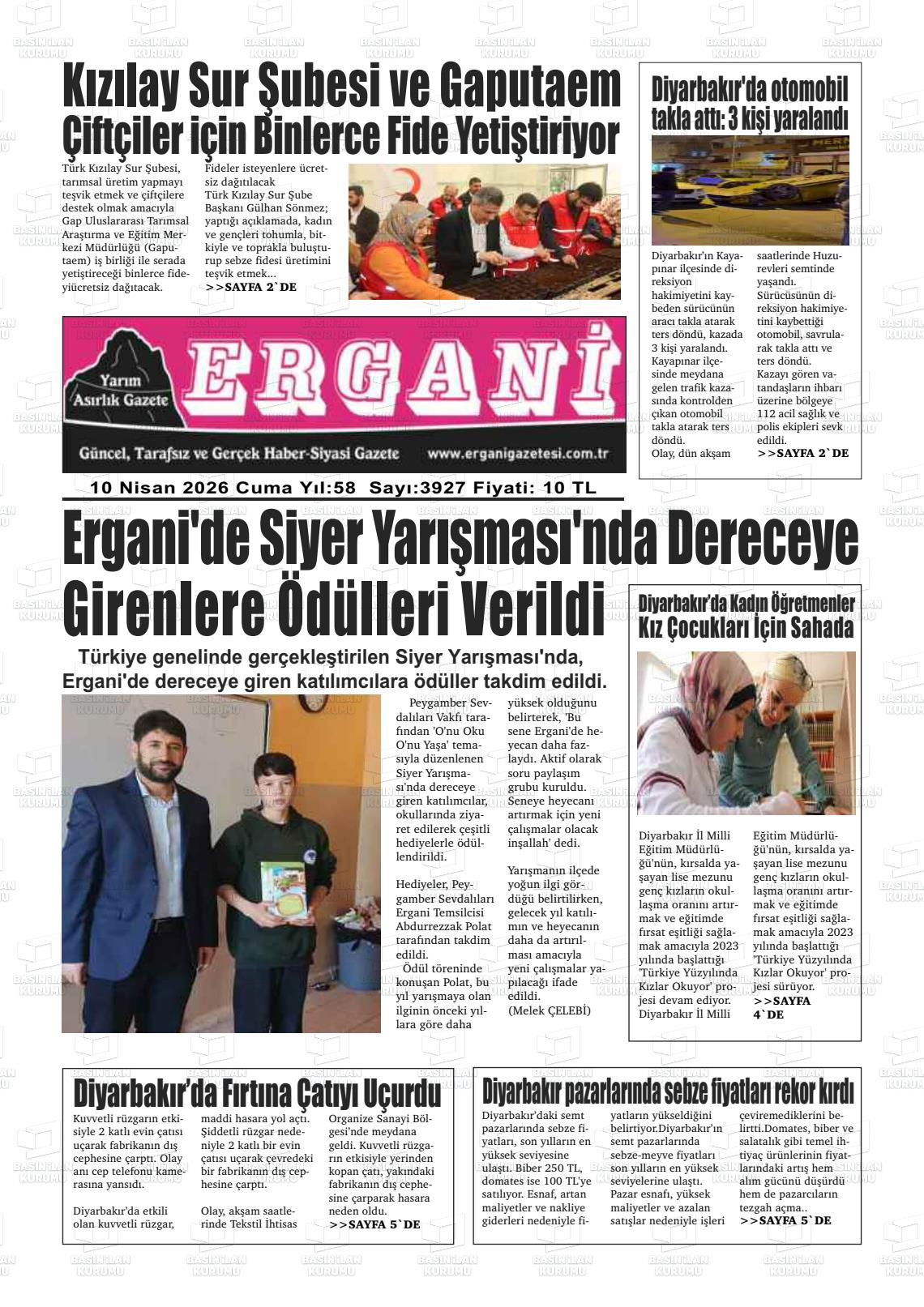 Diyarbakir Ergani 10.04.2026